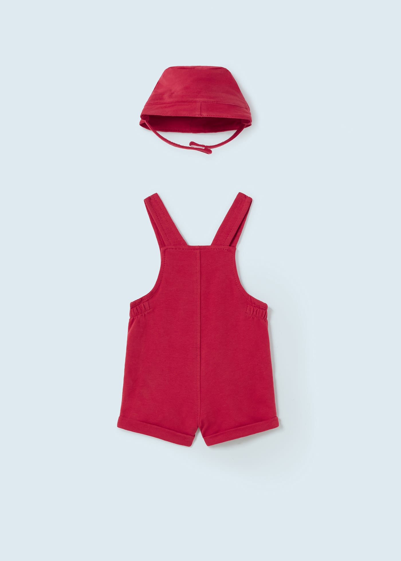 Red 2025 short dungarees