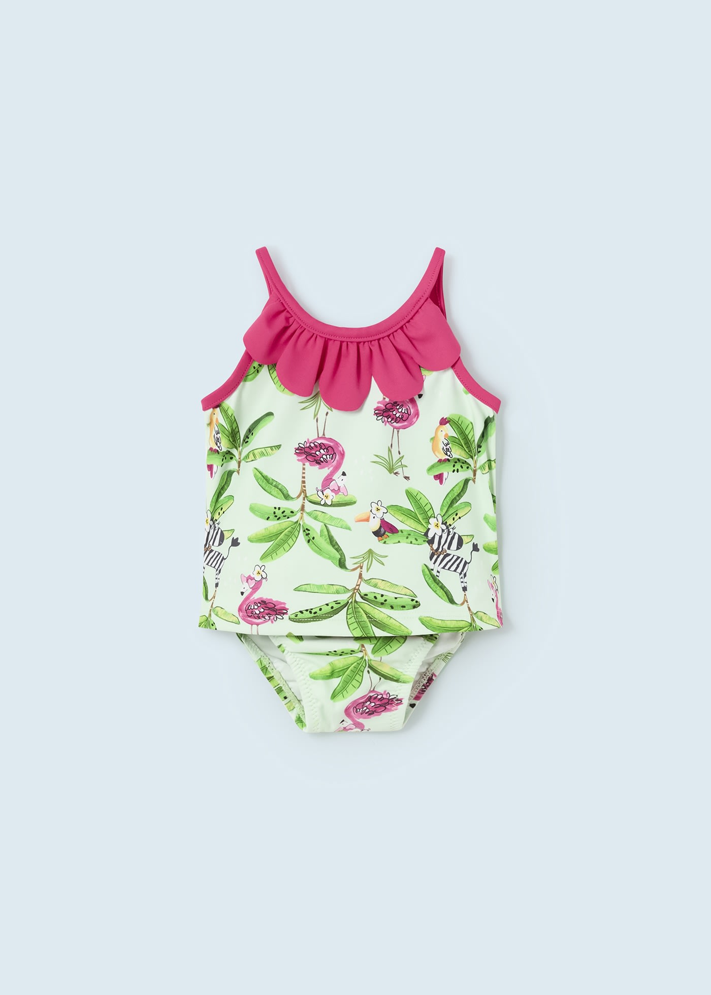 2 piece swimwear outfit with top and bikini bottoms baby