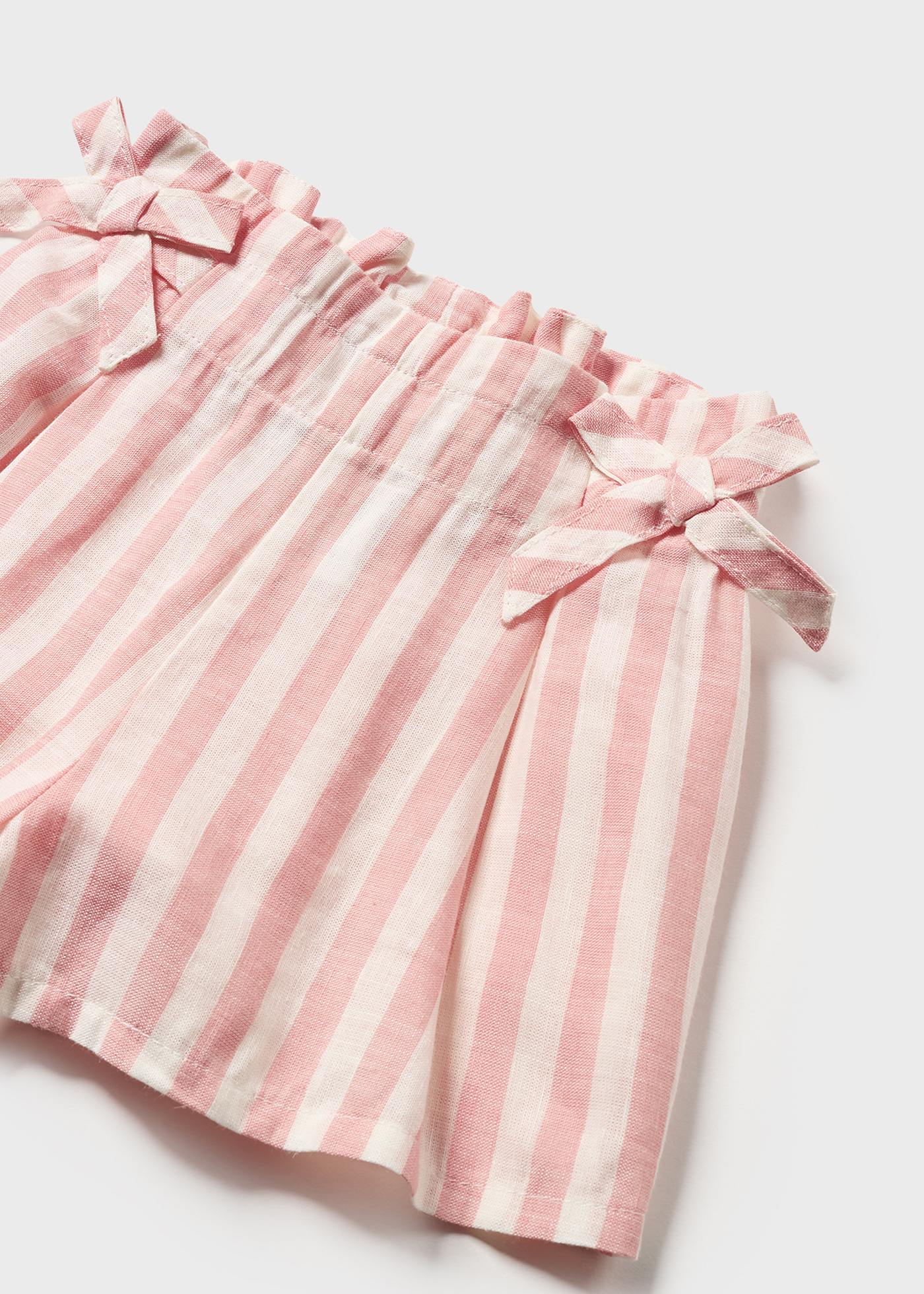 Short estampado con lino para beb Mayoral