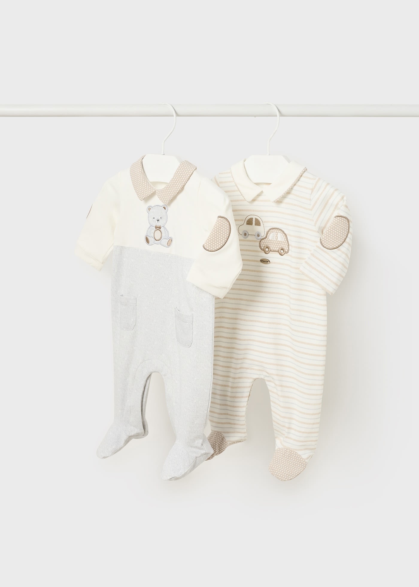 Set 2 pijamas con de algodón sostenible para recién nacido | Mayoral ®