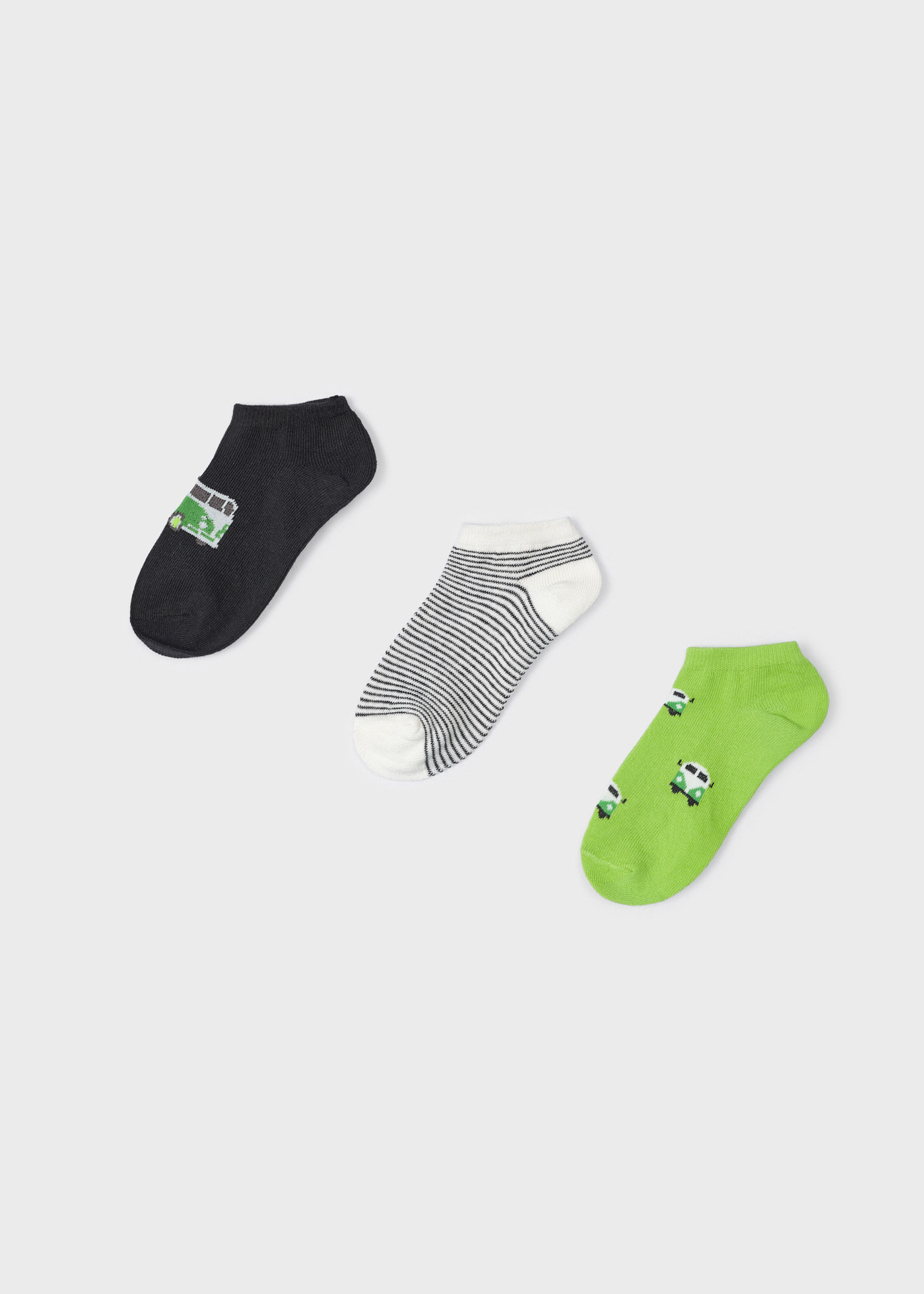 3 pack print socks boy