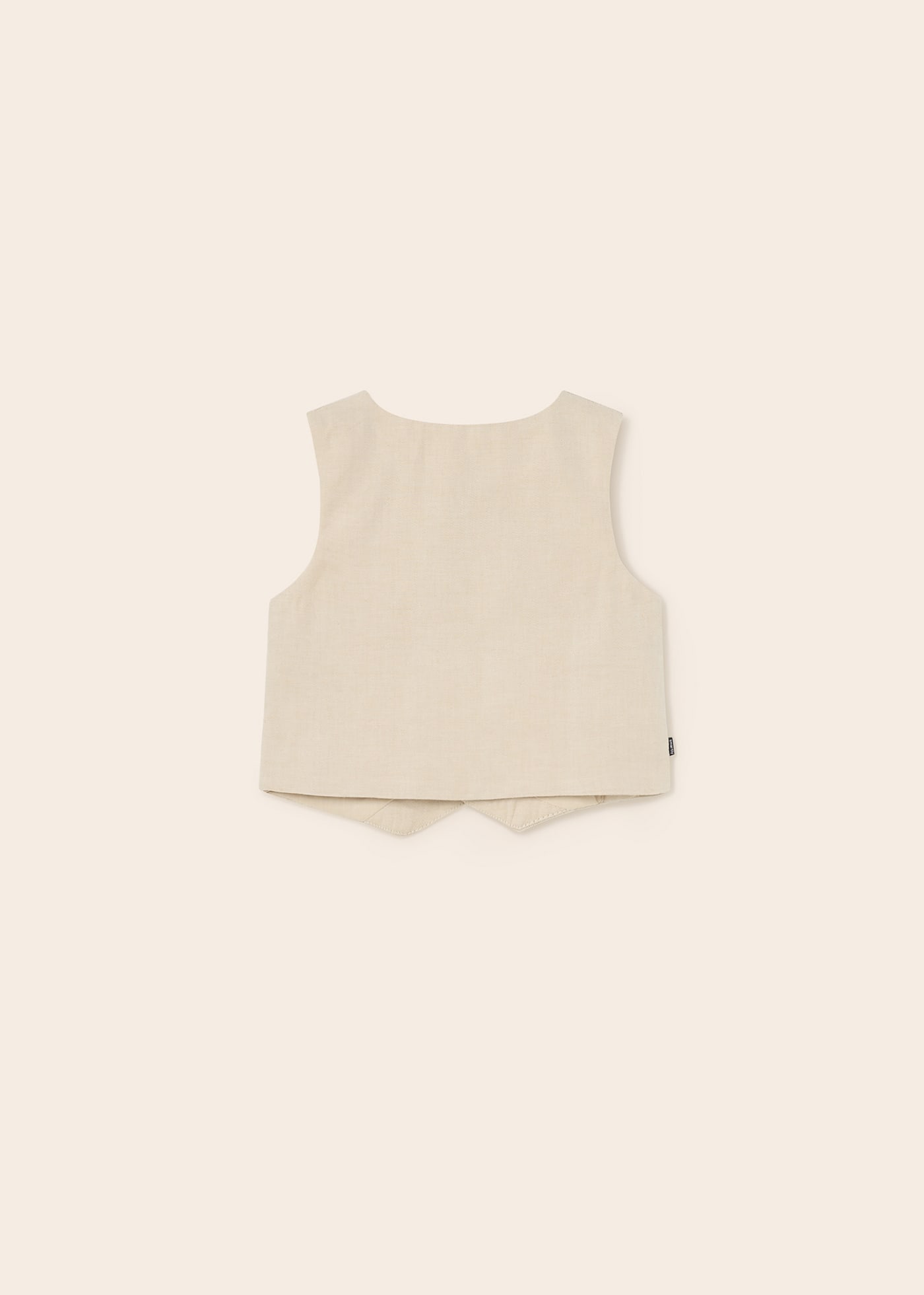 Linen print vest baby