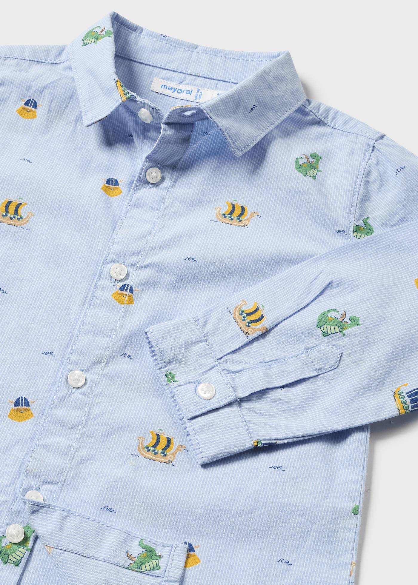 Polo Ralph Lauren newborn shirt with embroidered logo Sky blue