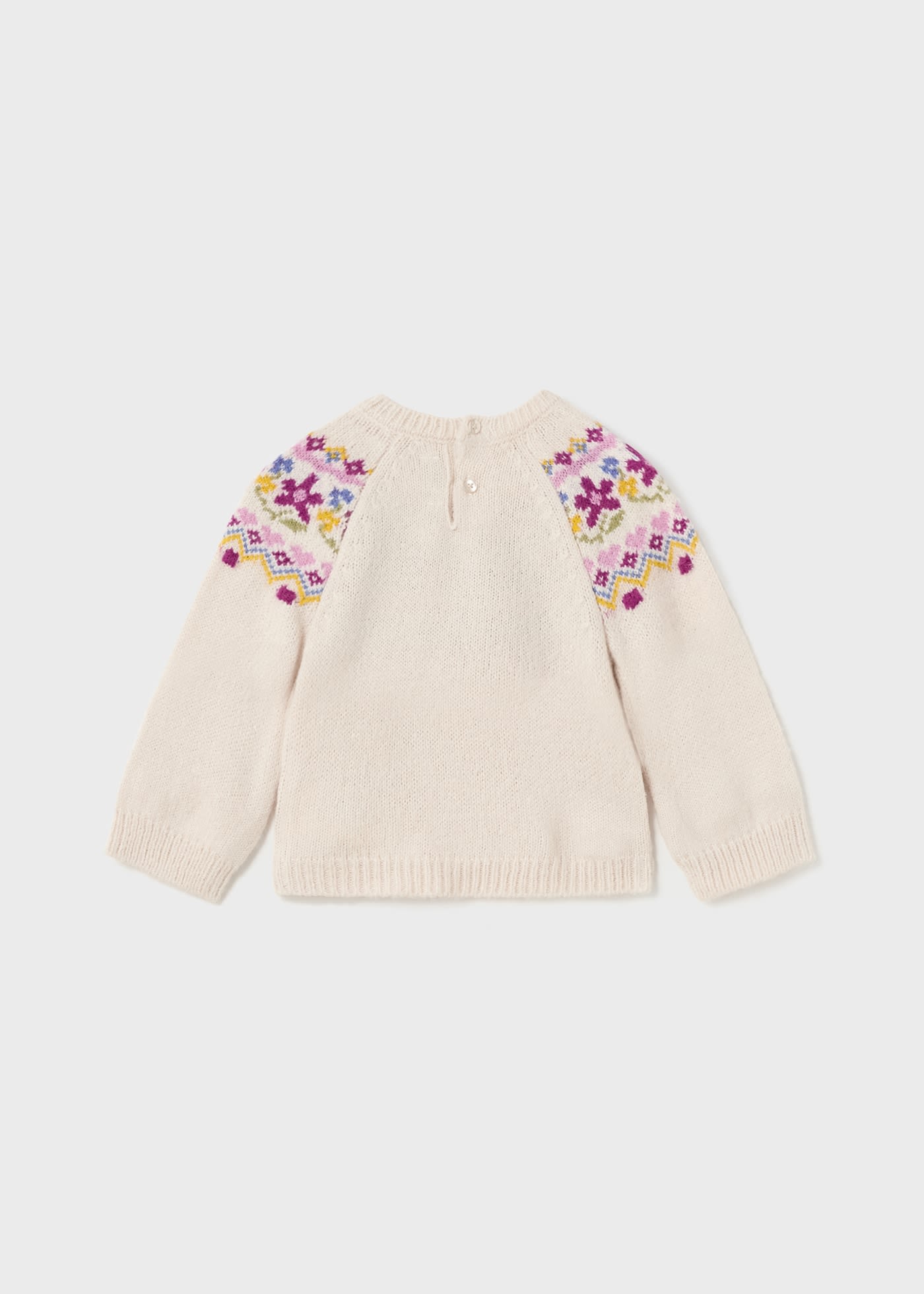 Baby jacquard sweater details