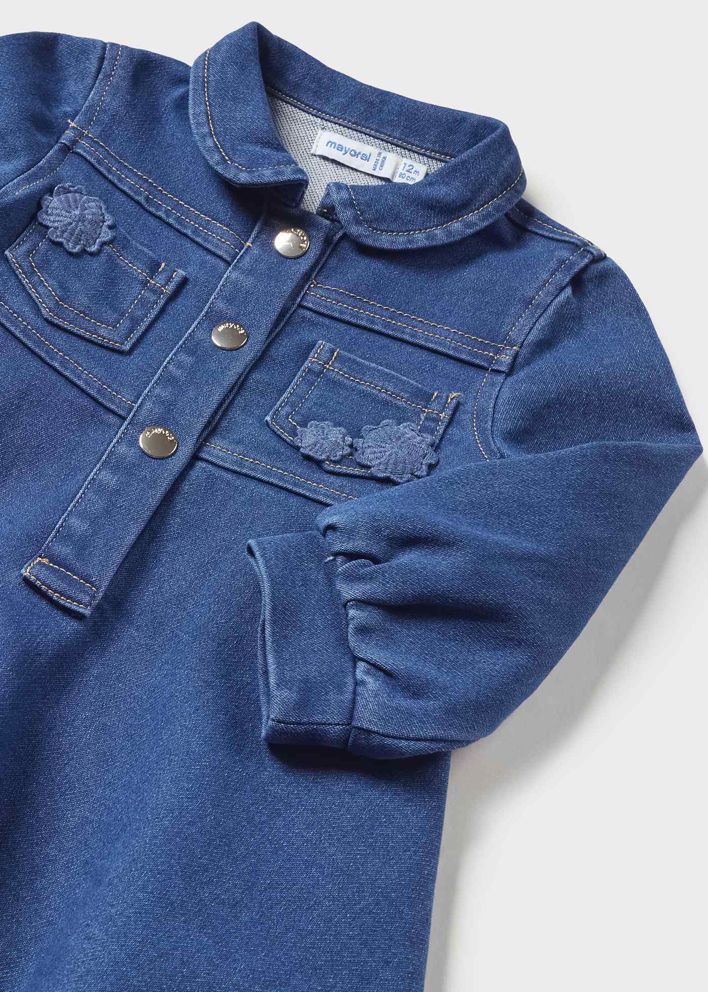 Chaps Baby Girl Toddler Overalls Dress Size 24M Denim Blue Jean Dress  Adjutsable | eBay