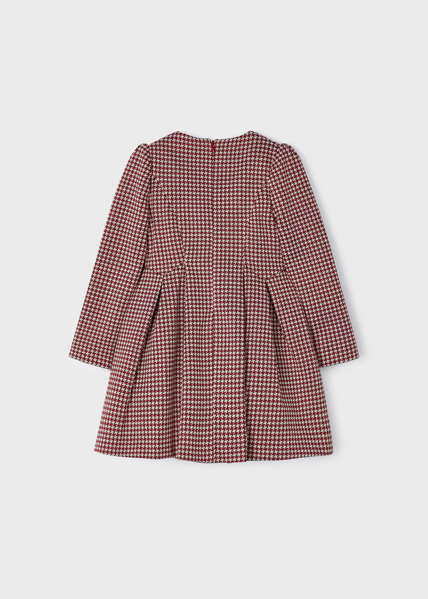 Robe courte à carreaux manches 3/4 et ceinture à nouer femme - Carreaux
