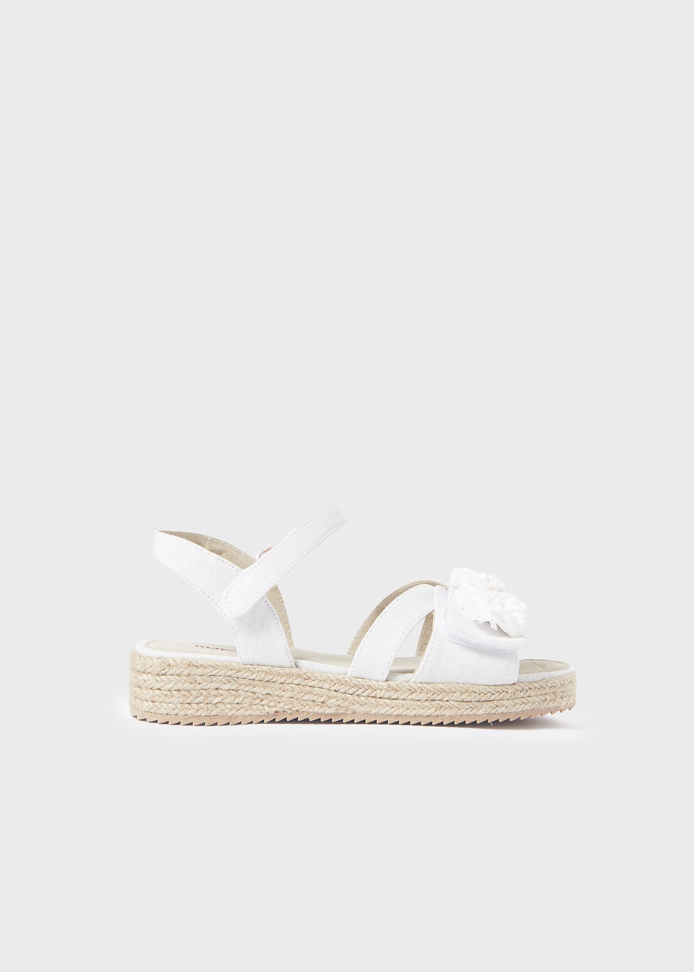 Espadrille sandals with floral motif girl