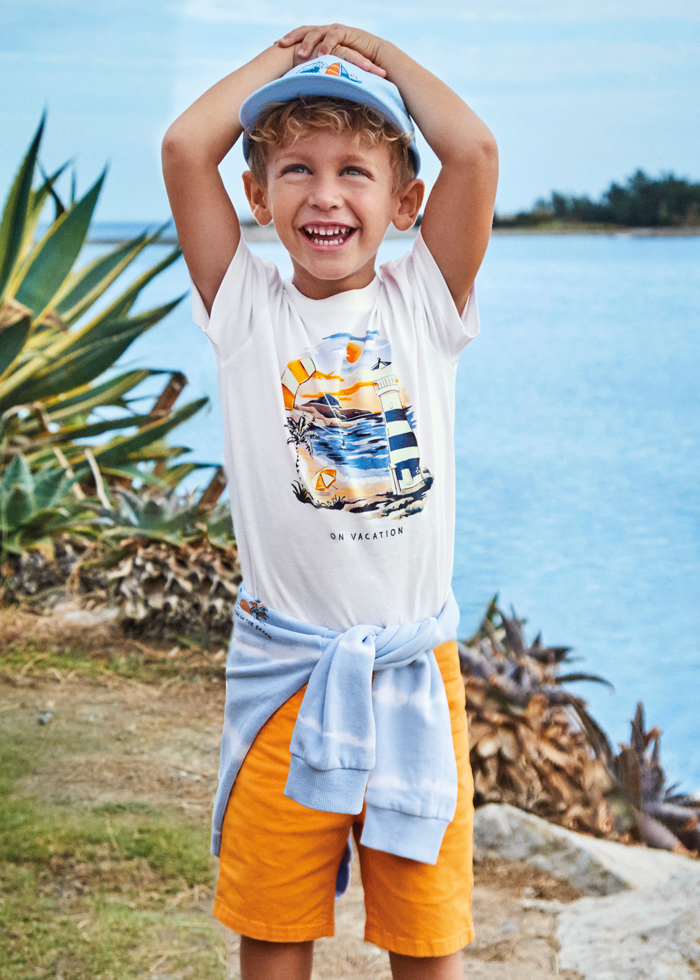 Boy twill bermuda shorts