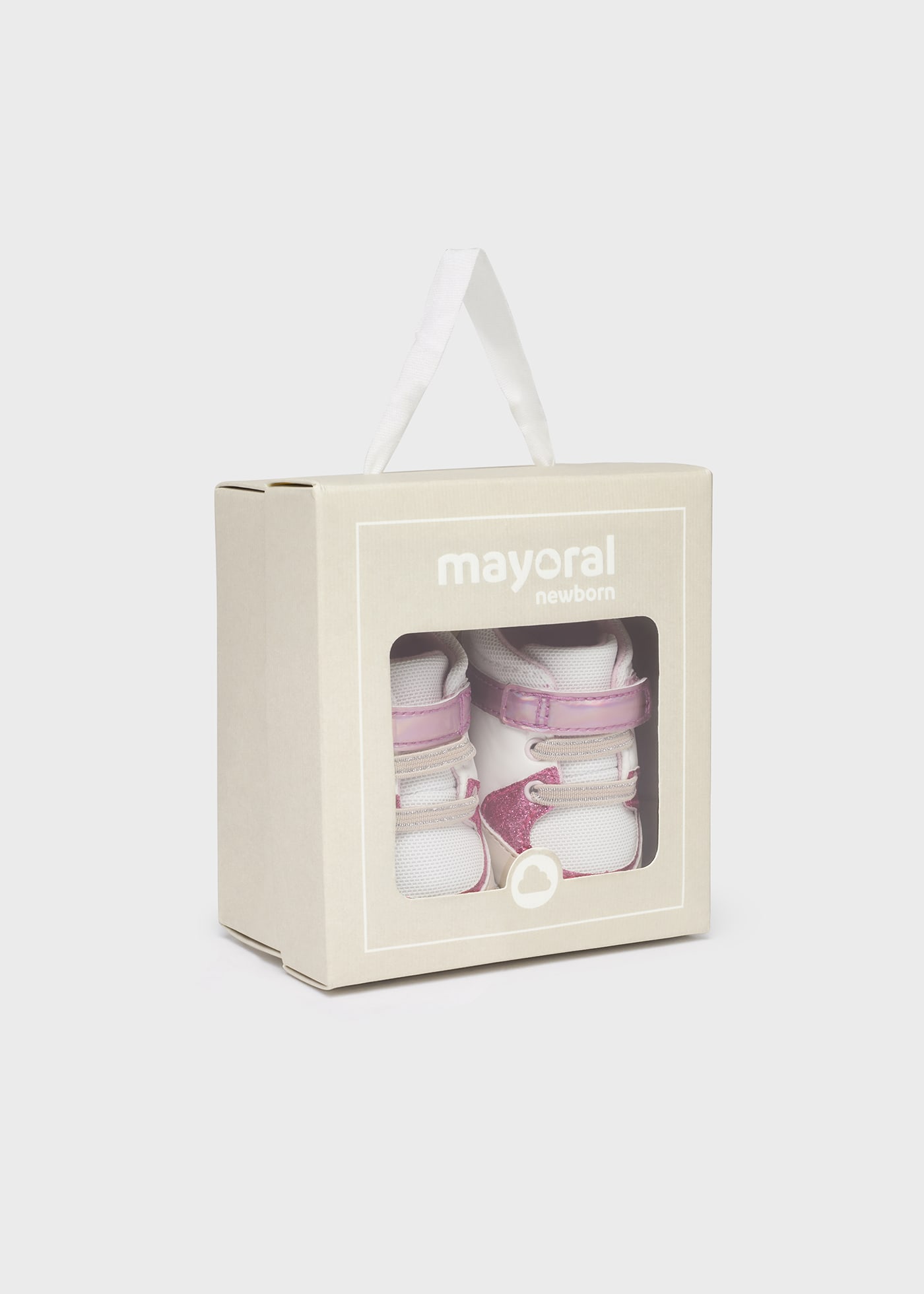 Scarpe Neonato In PU - Morbide, Con Lacci, Taglie 11-13 Cm