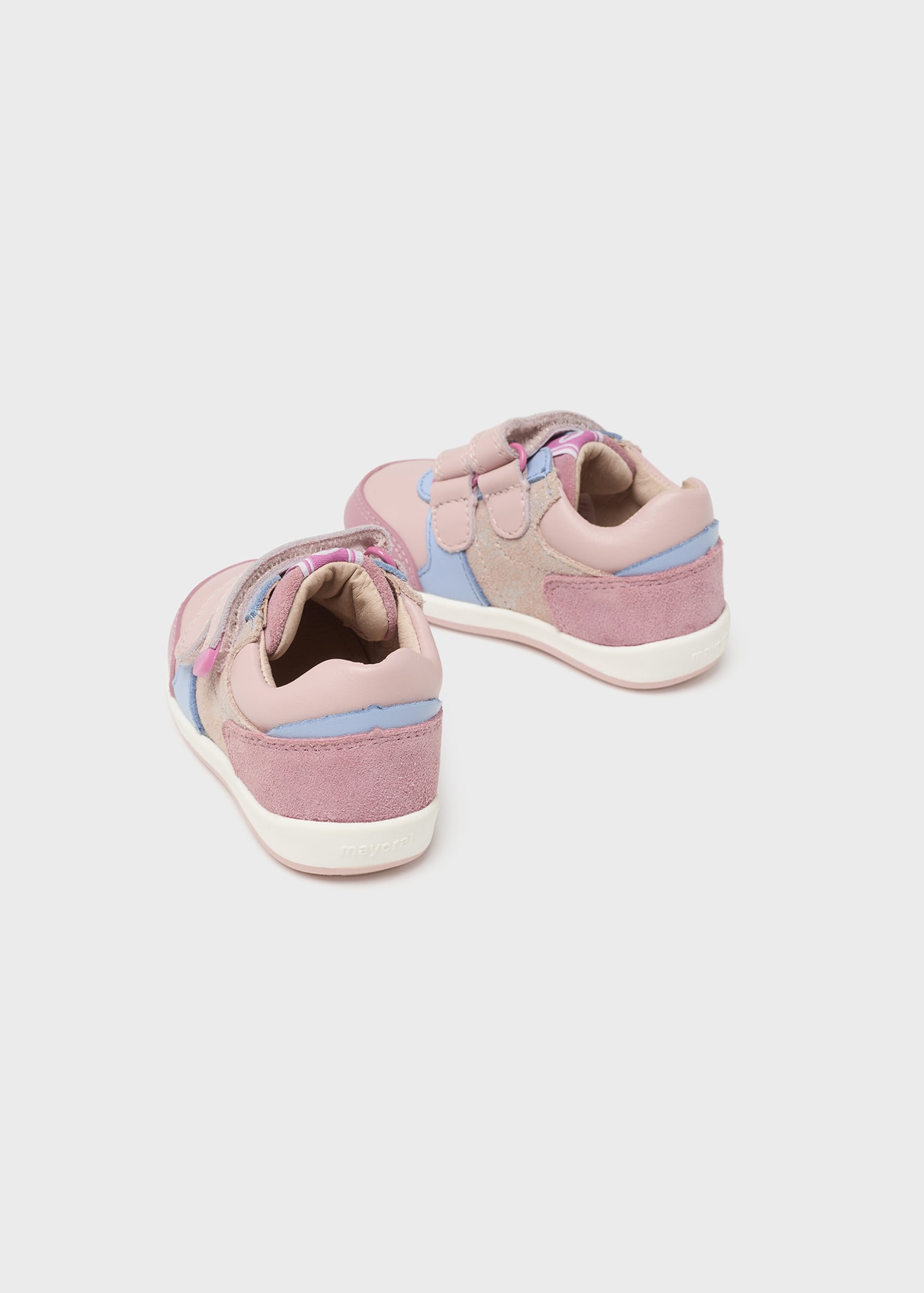 Baby multicolour trainers sustainable leather