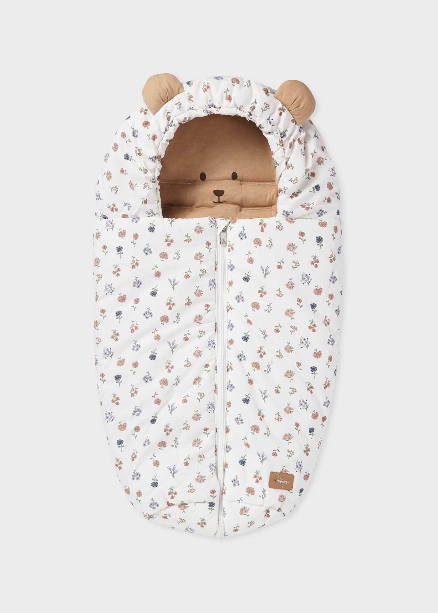 Patterned footmuff baby