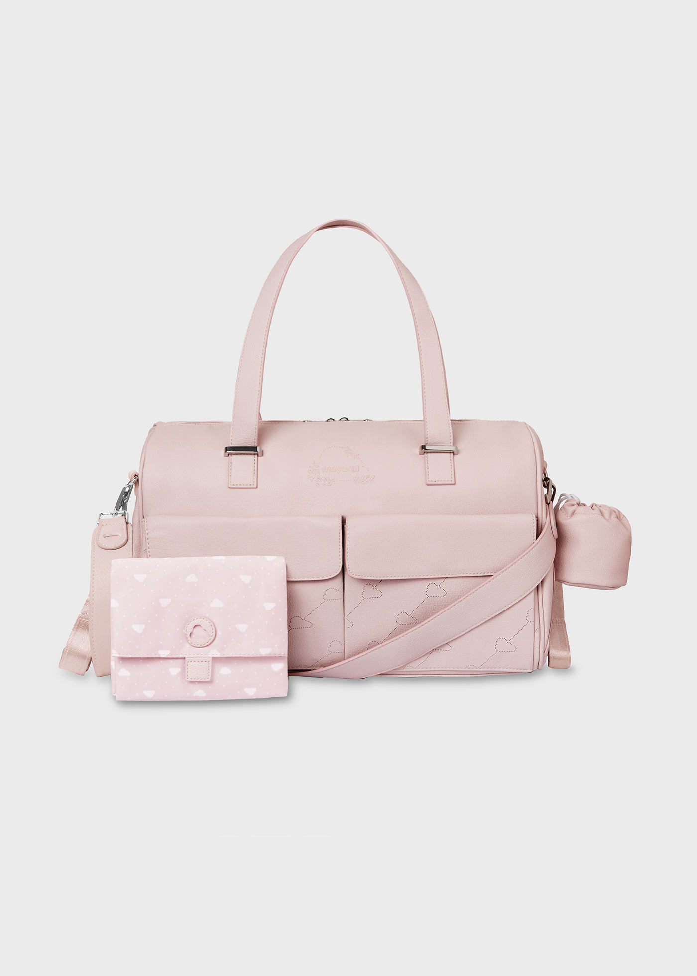 Bolso combinado con accesorios bebé
