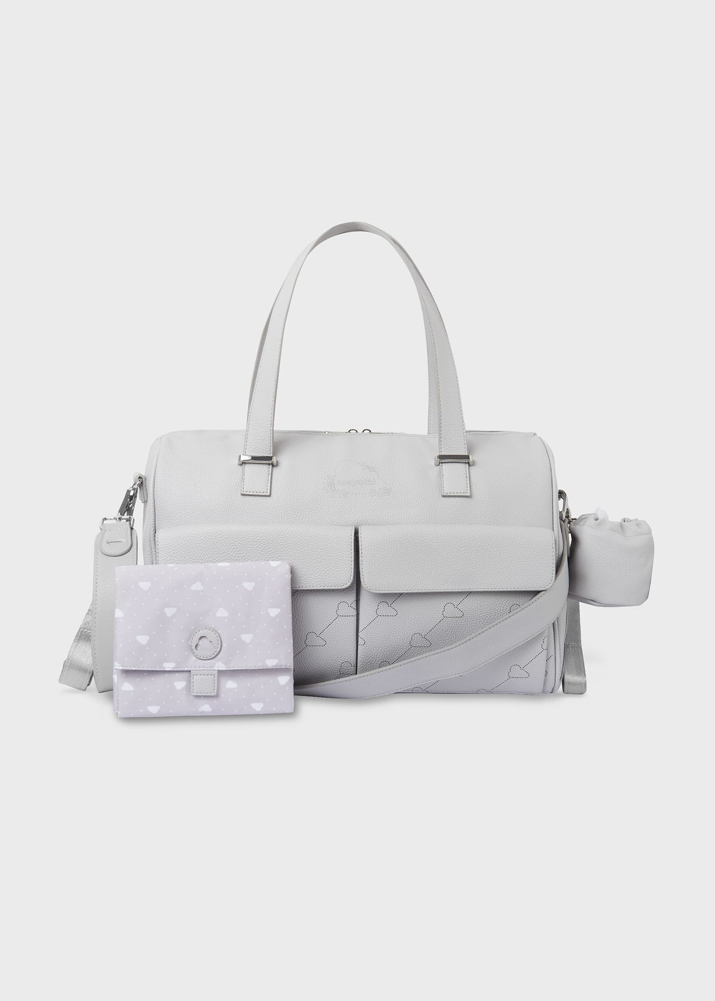 Bolso combinado con accesorios bebé