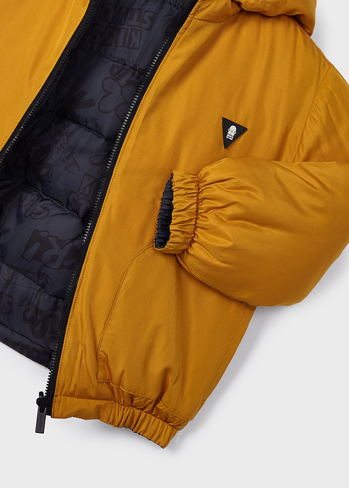 Water-repellent reversible puffer jacket boy