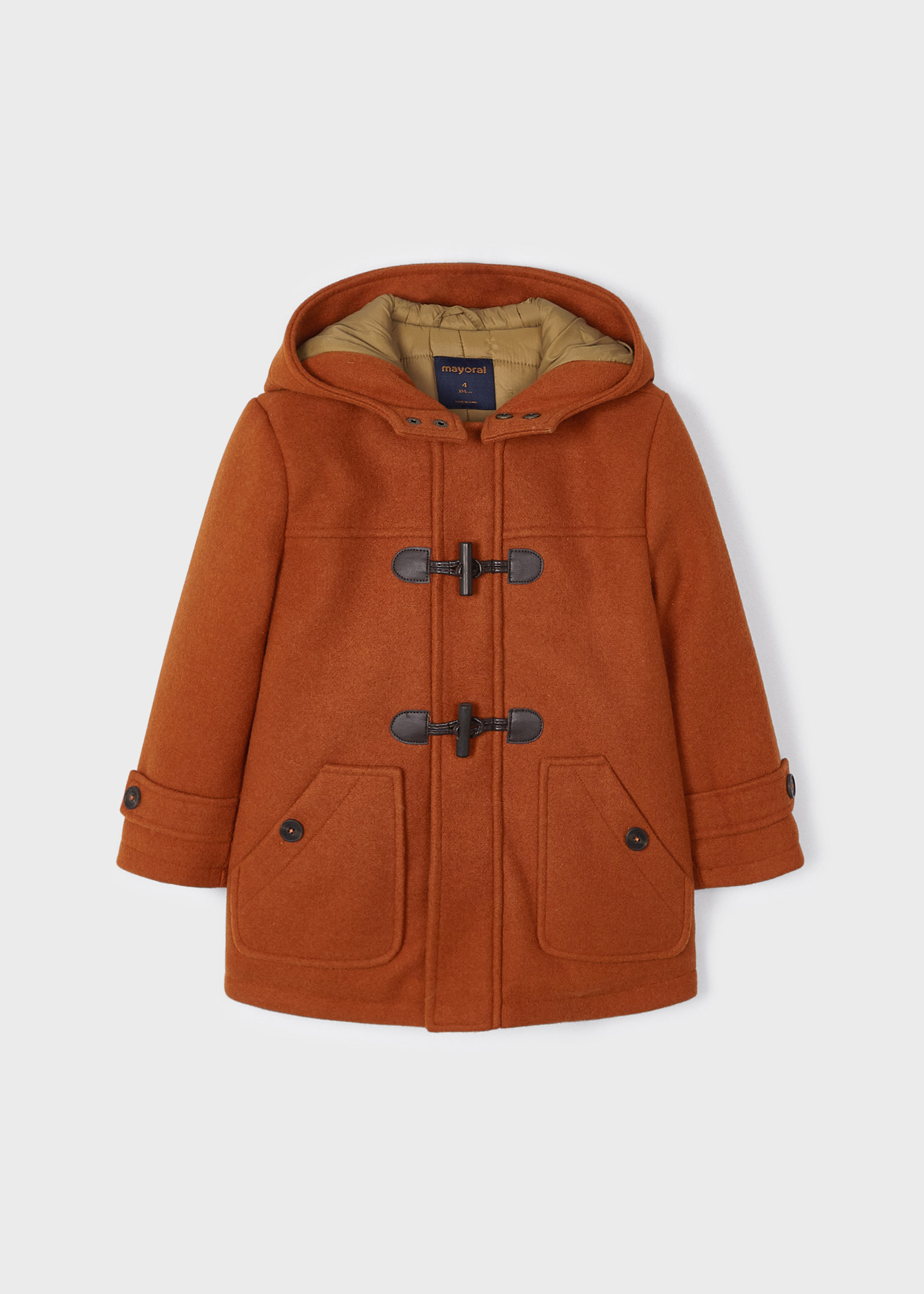 Hooded duffle coat boy