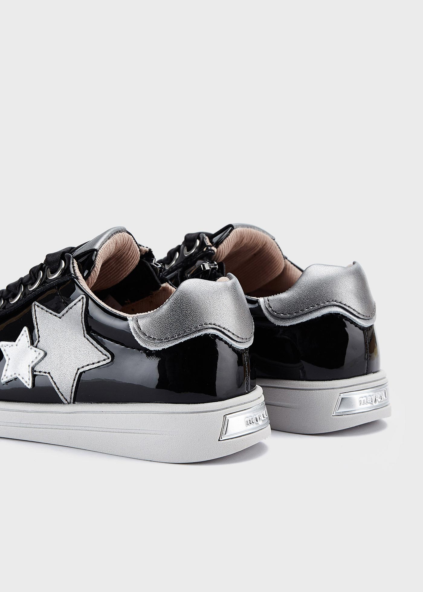 Bow sneakers sustainable leather girl
