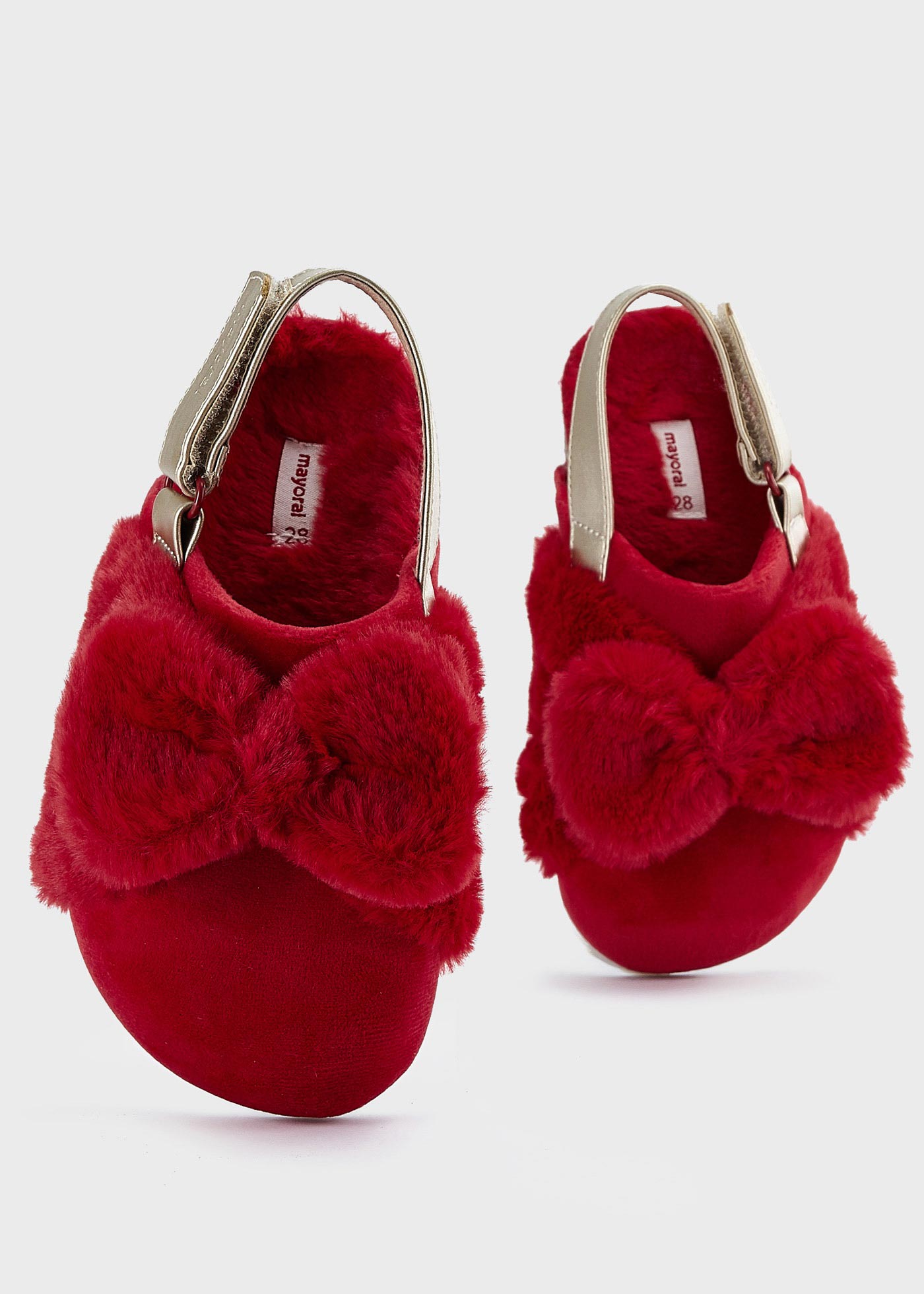 Faux fur slippers girl