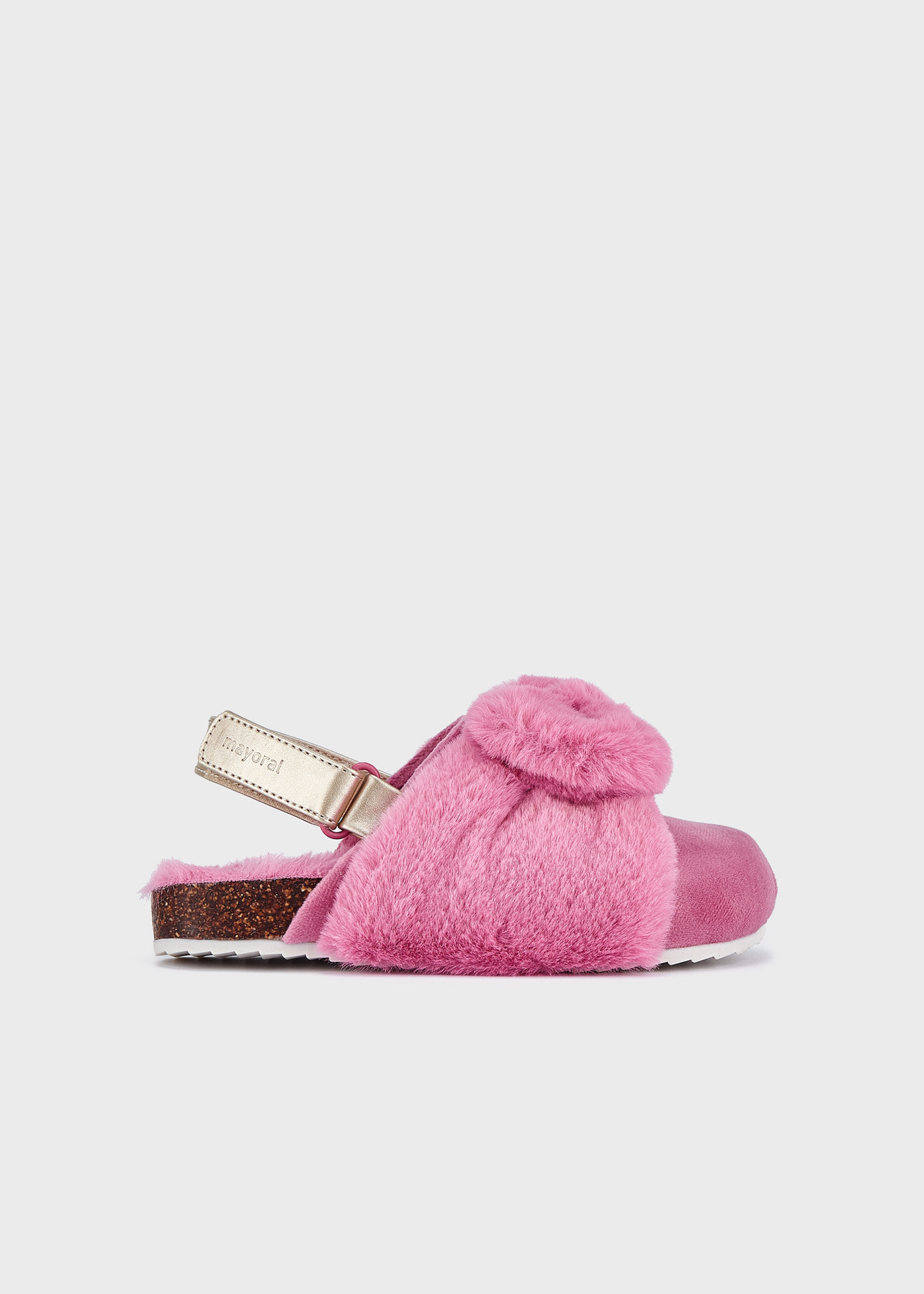Faux fur slippers girl