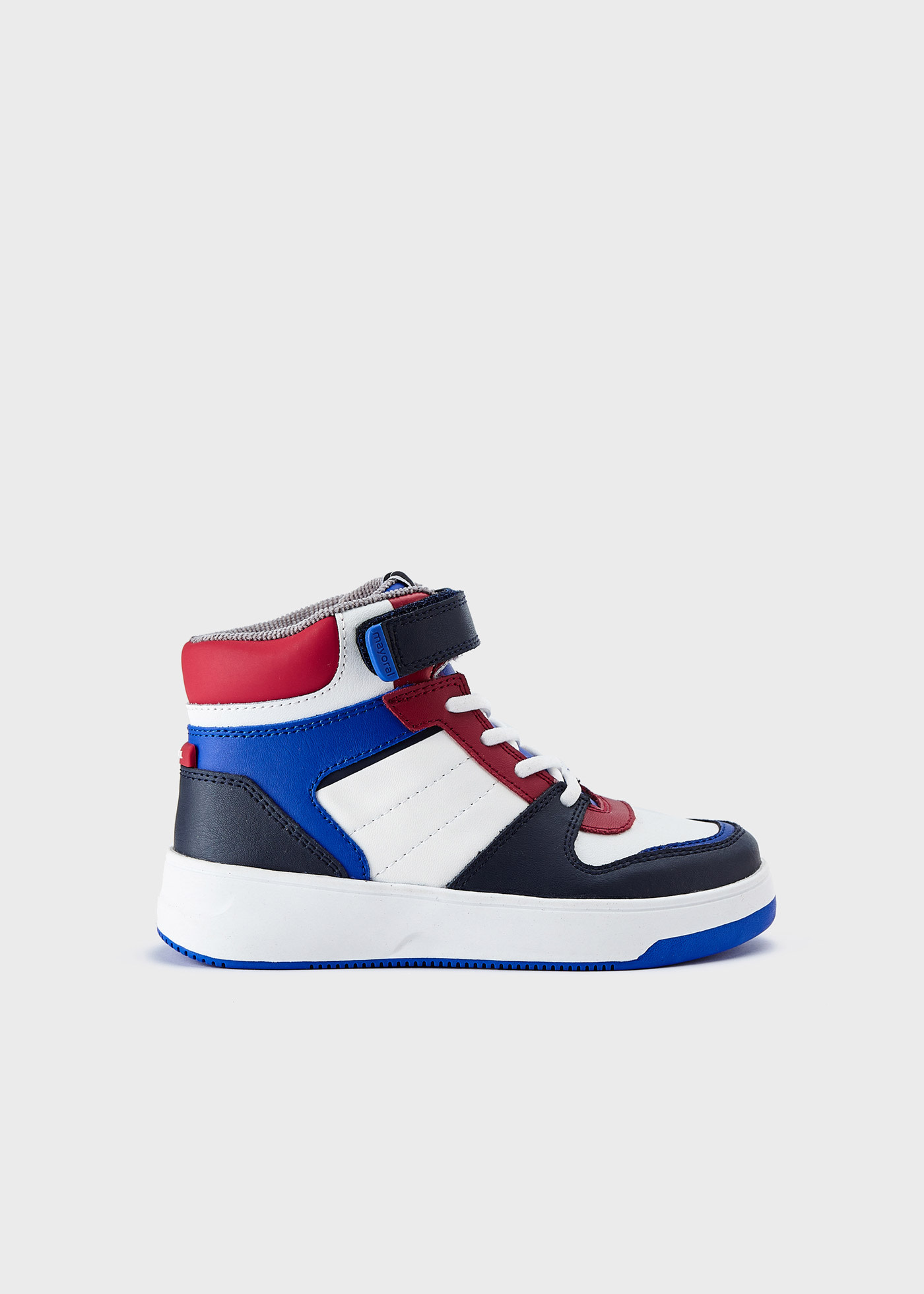 Leather high top sneakers boy