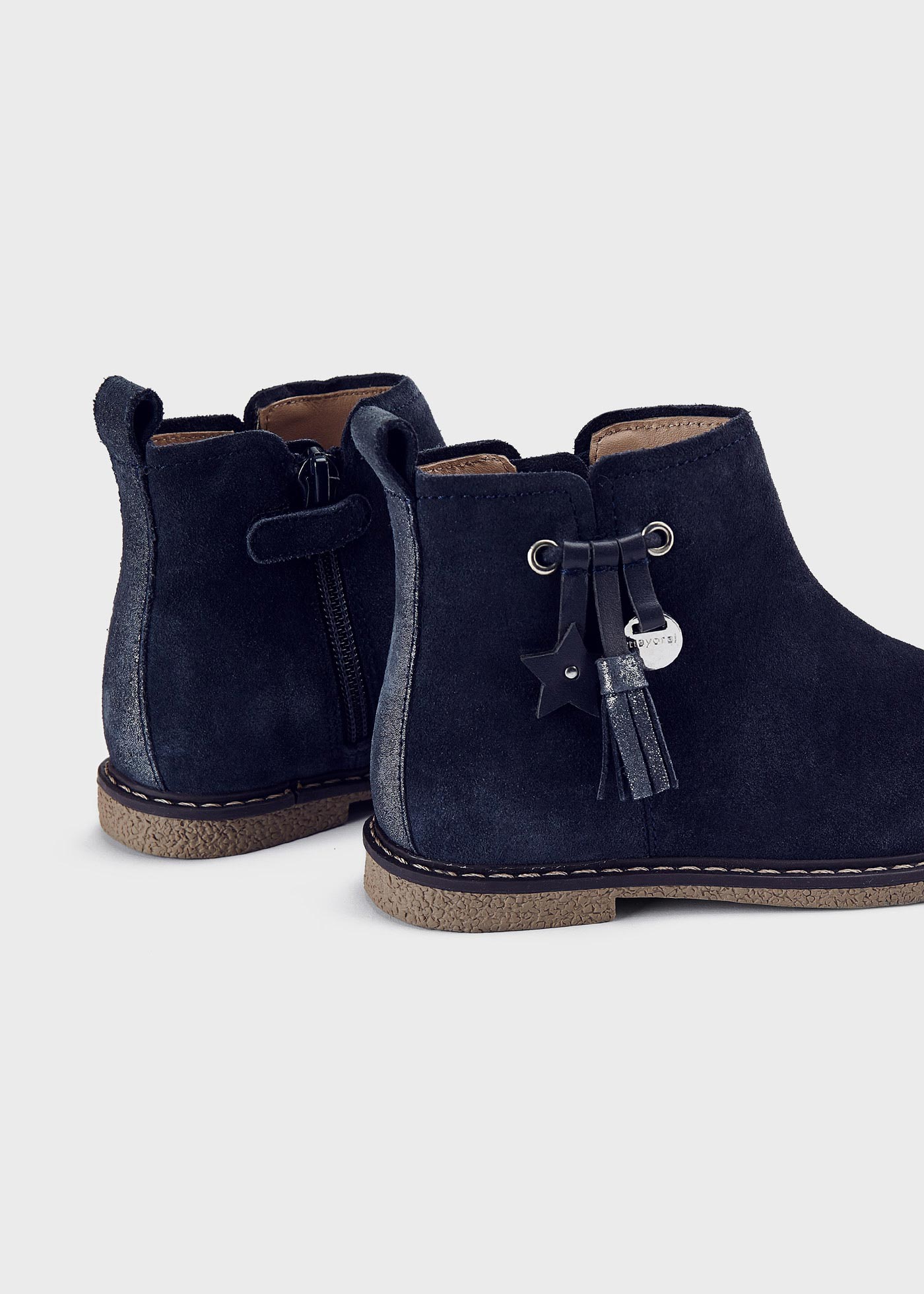 Girls navy 2025 ankle boots