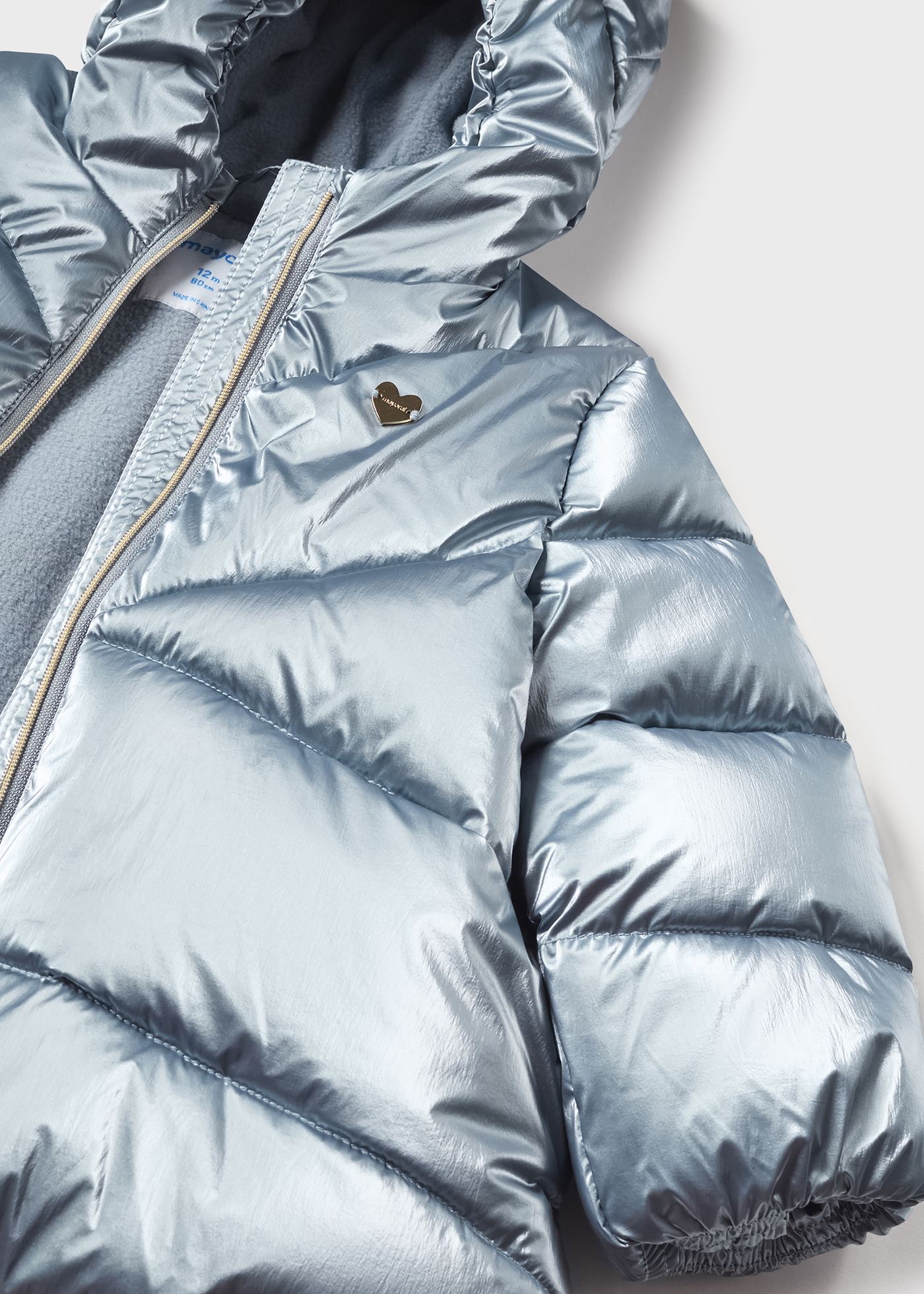 Long puffer jacket recycled fibers girl | Mayoral ®