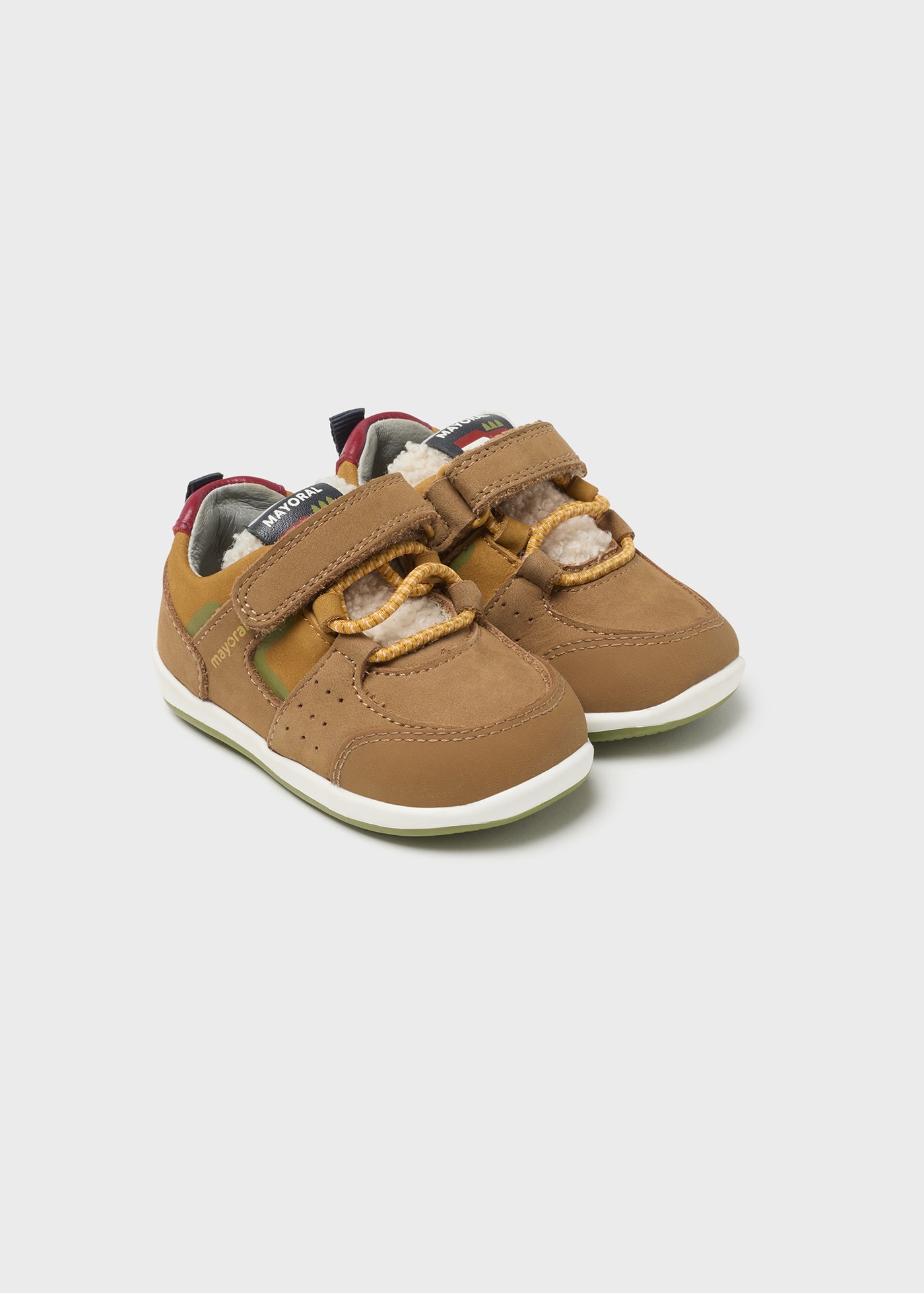Baby leather ankle trainers
