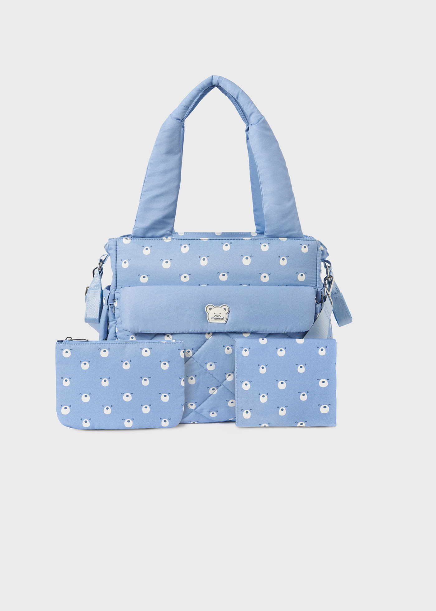 Wickeltasche gesteppt mit Accessoires Baby