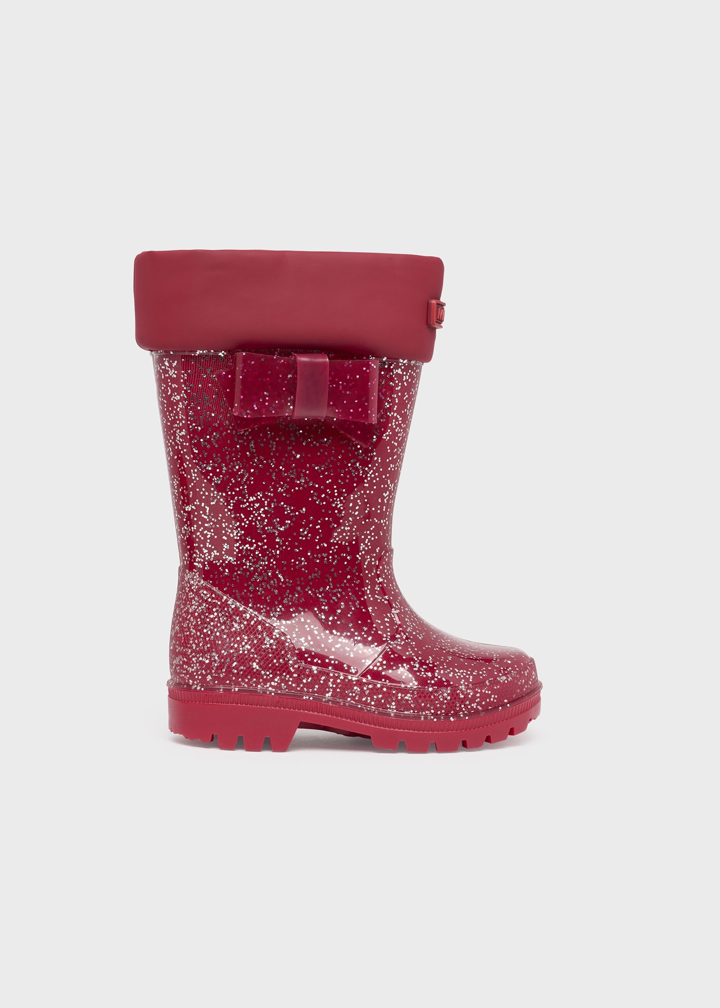Glitter rain boots girl