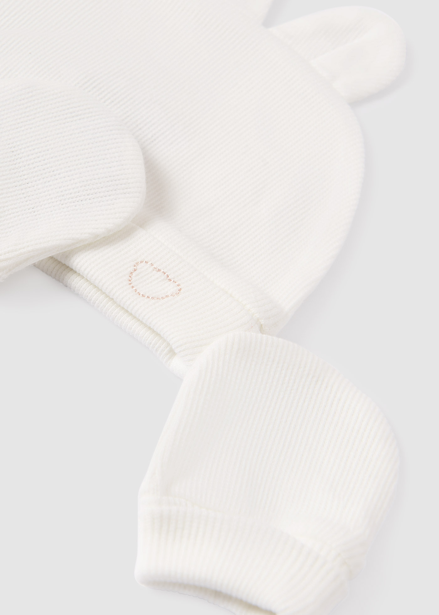 Komplet czapka i rękawiczki Better Cotton dla niemowlęcia