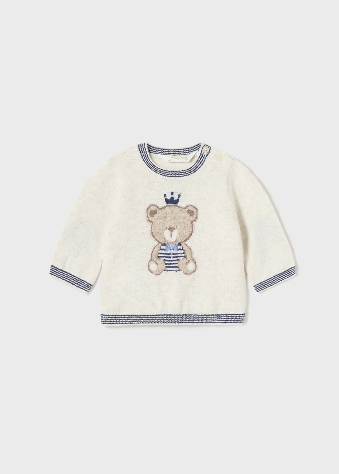 Newborn baby jacquard sweater