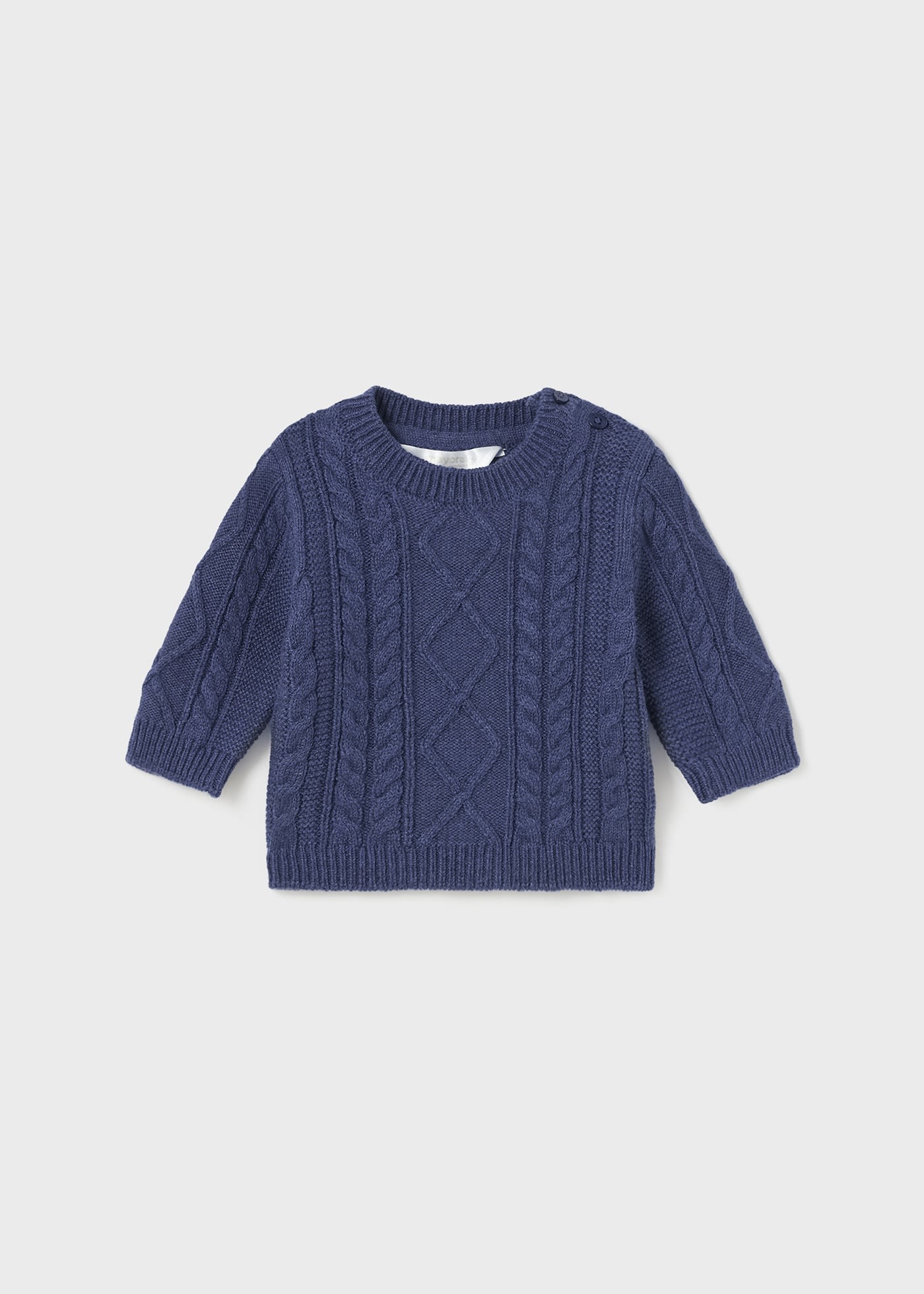 Sweter z plecionką dla noworodka