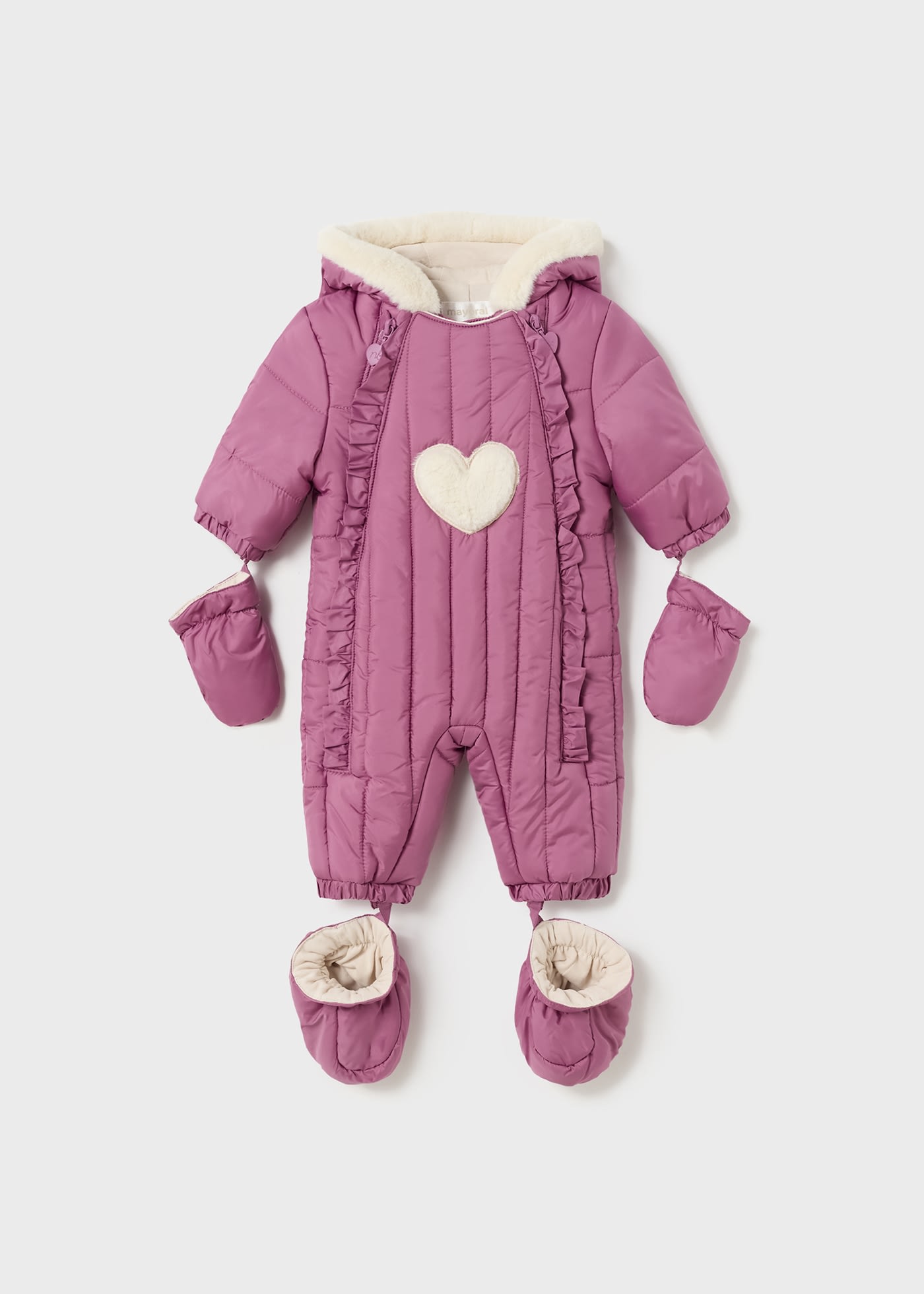 Fleece pram suit newborn baby