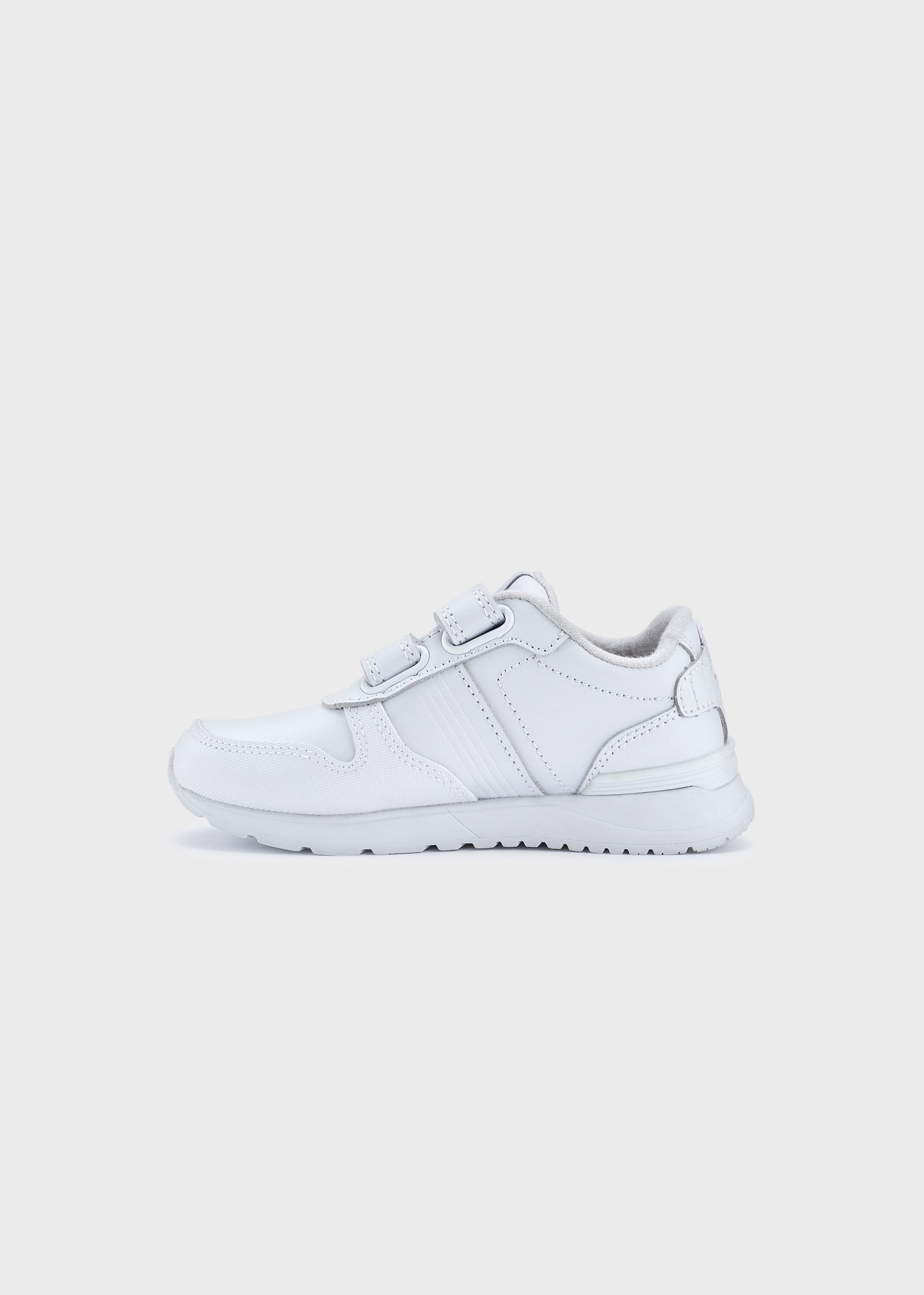 Scarpe sportive pelle co doppia chiusura velcro bambino