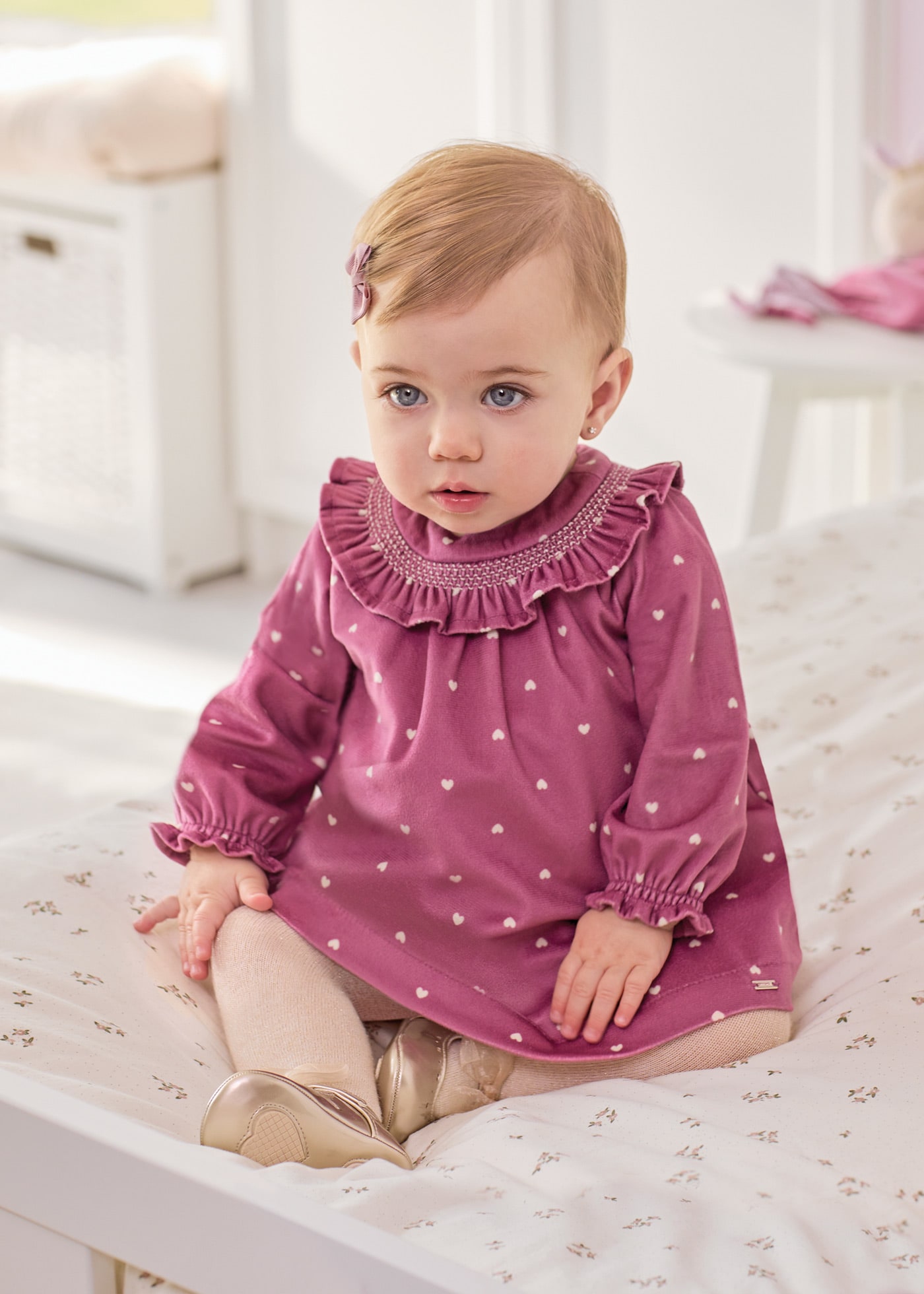 Robe de nuit nouée, Mebie Baby, 0-3 mois - Boutique L'Enfantillon