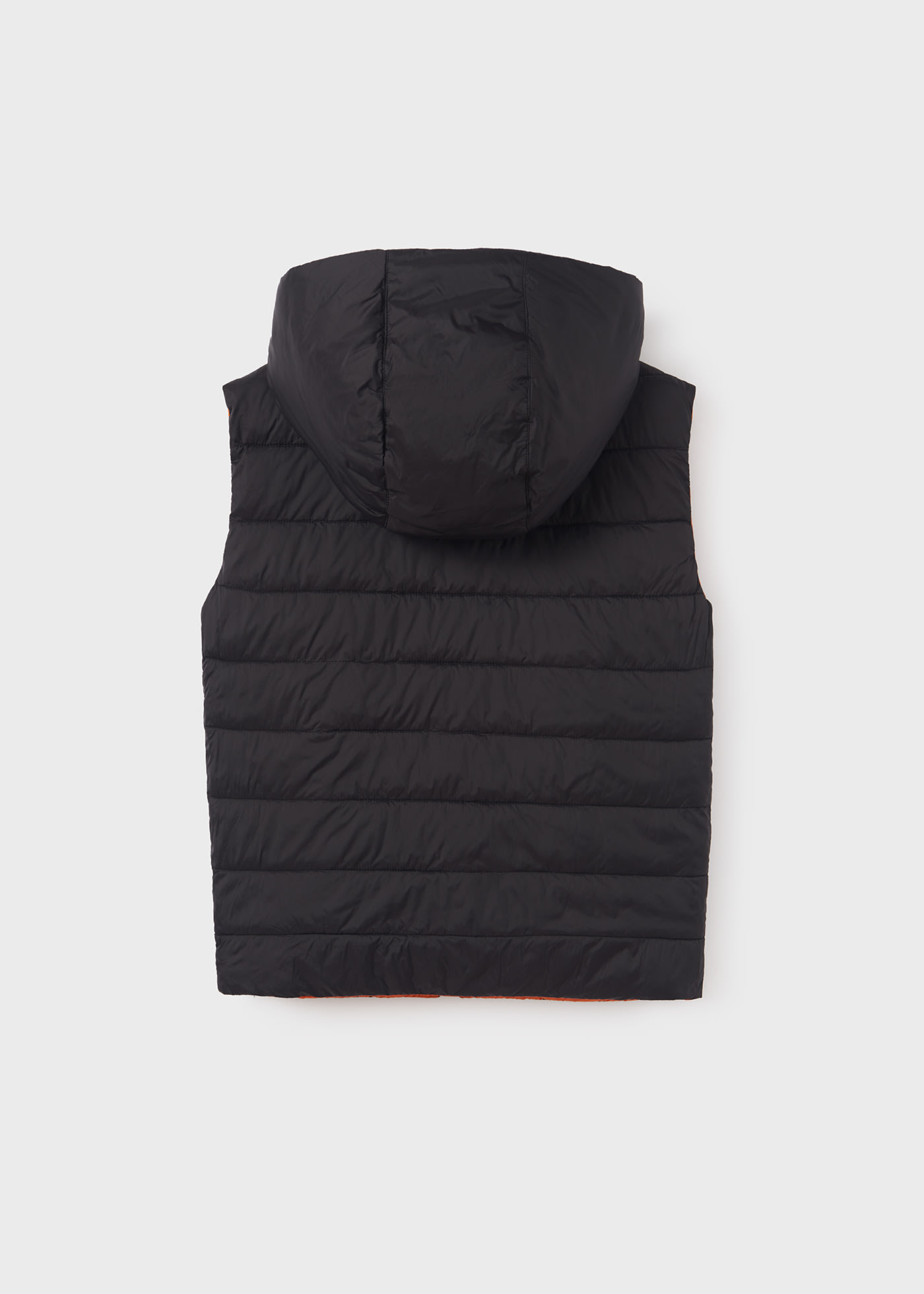 Baby Boy Hooded Puffer Vest –Sax main image 1