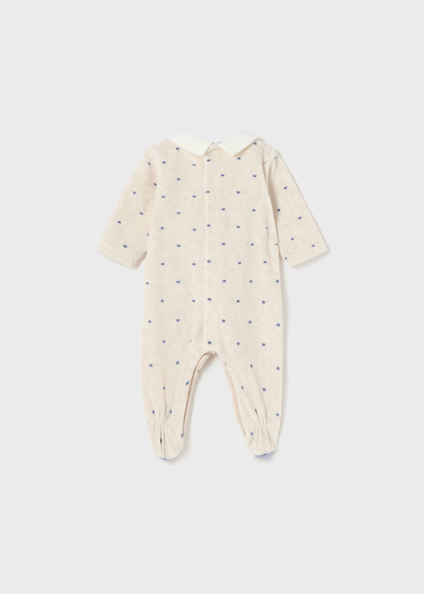 Newborn 2 velour sleepsuits set Better Cotton Mayoral