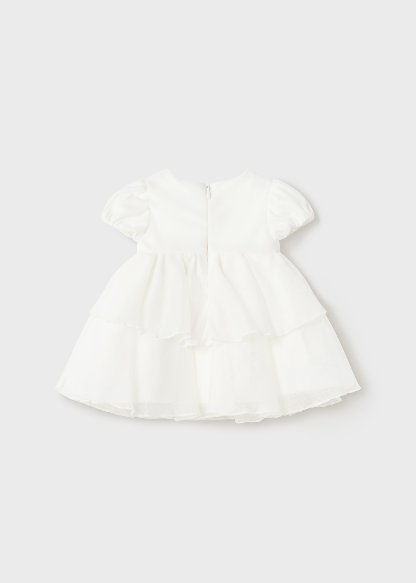 Newborn velvet and chiffon dress