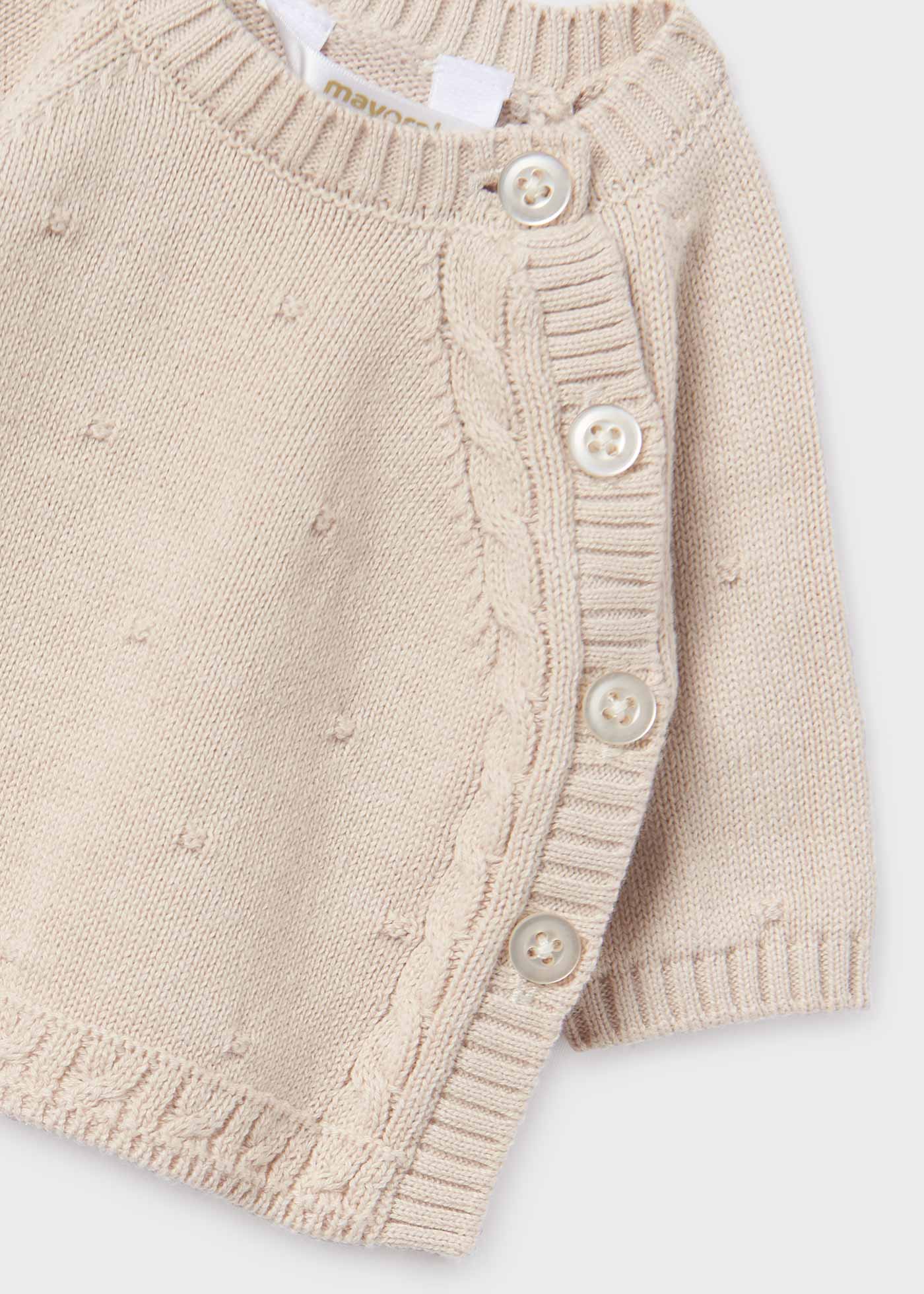 Set 3 pièces tricot en coton organique bébé