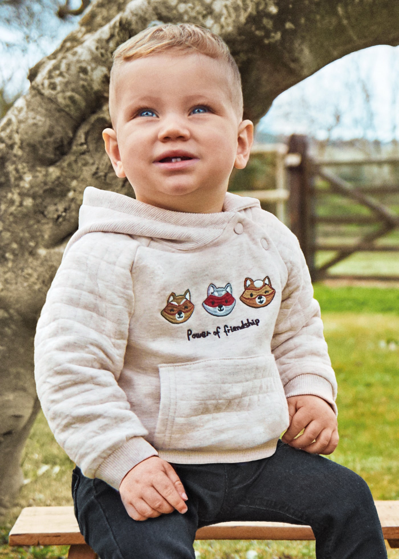Baby embroidered hoodie