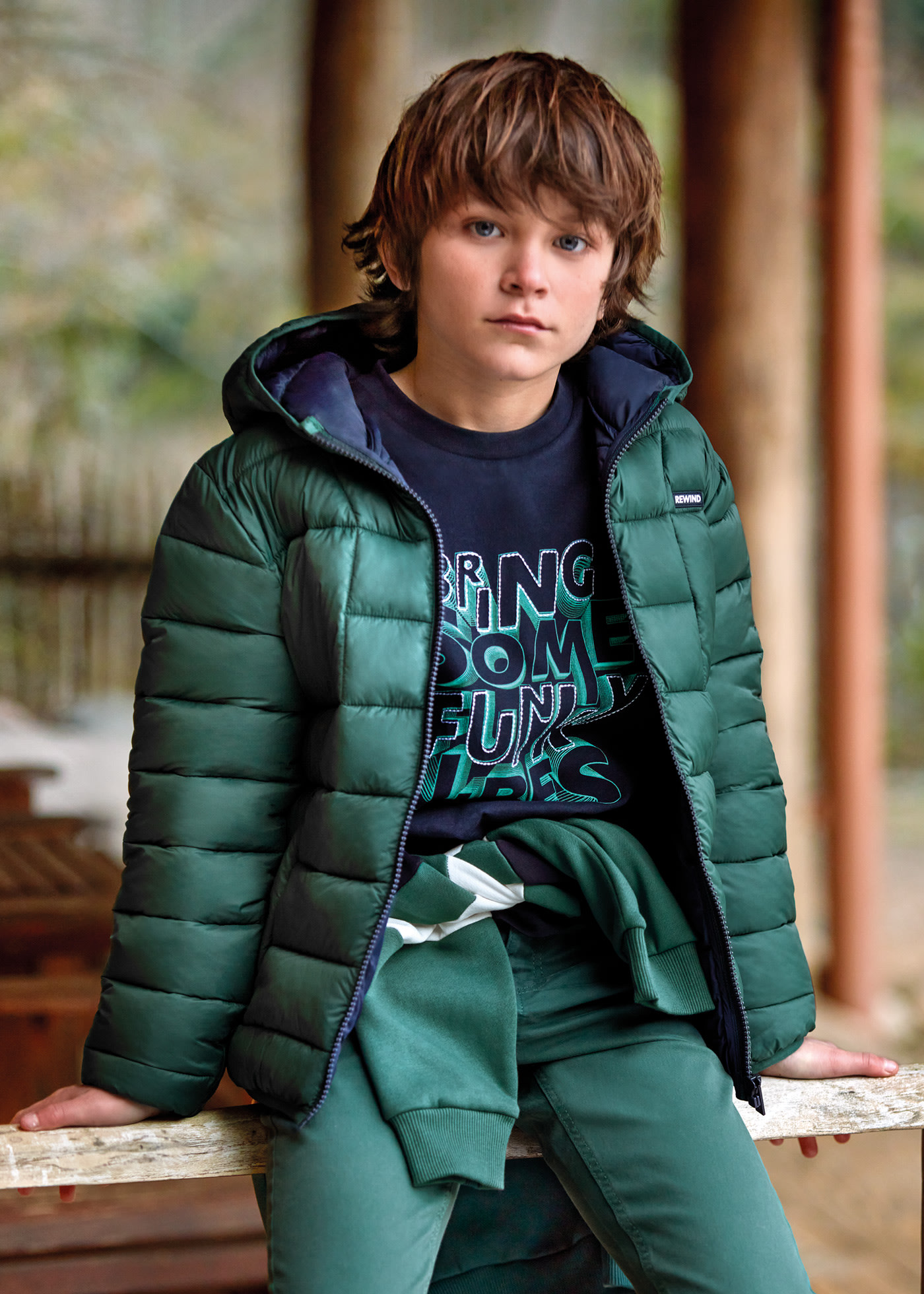Boy lightweight padded jacket