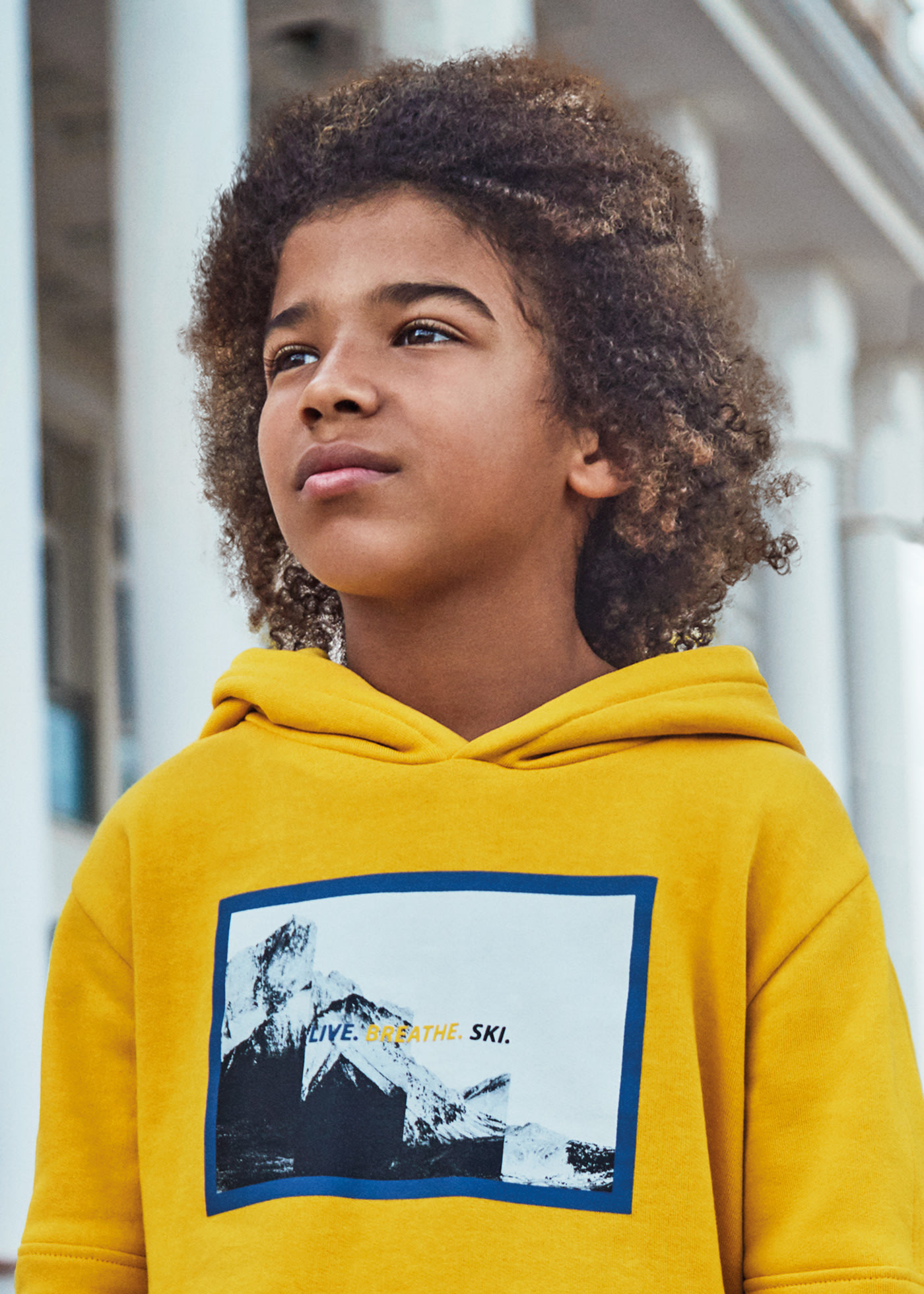Sweatshirt Motivprint BCI Baumwolle Teenager Jungen