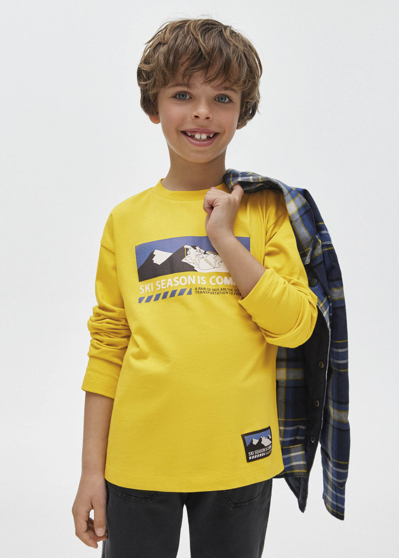 Shirt Motivdruck BCI Baumwolle Teenager Jungen