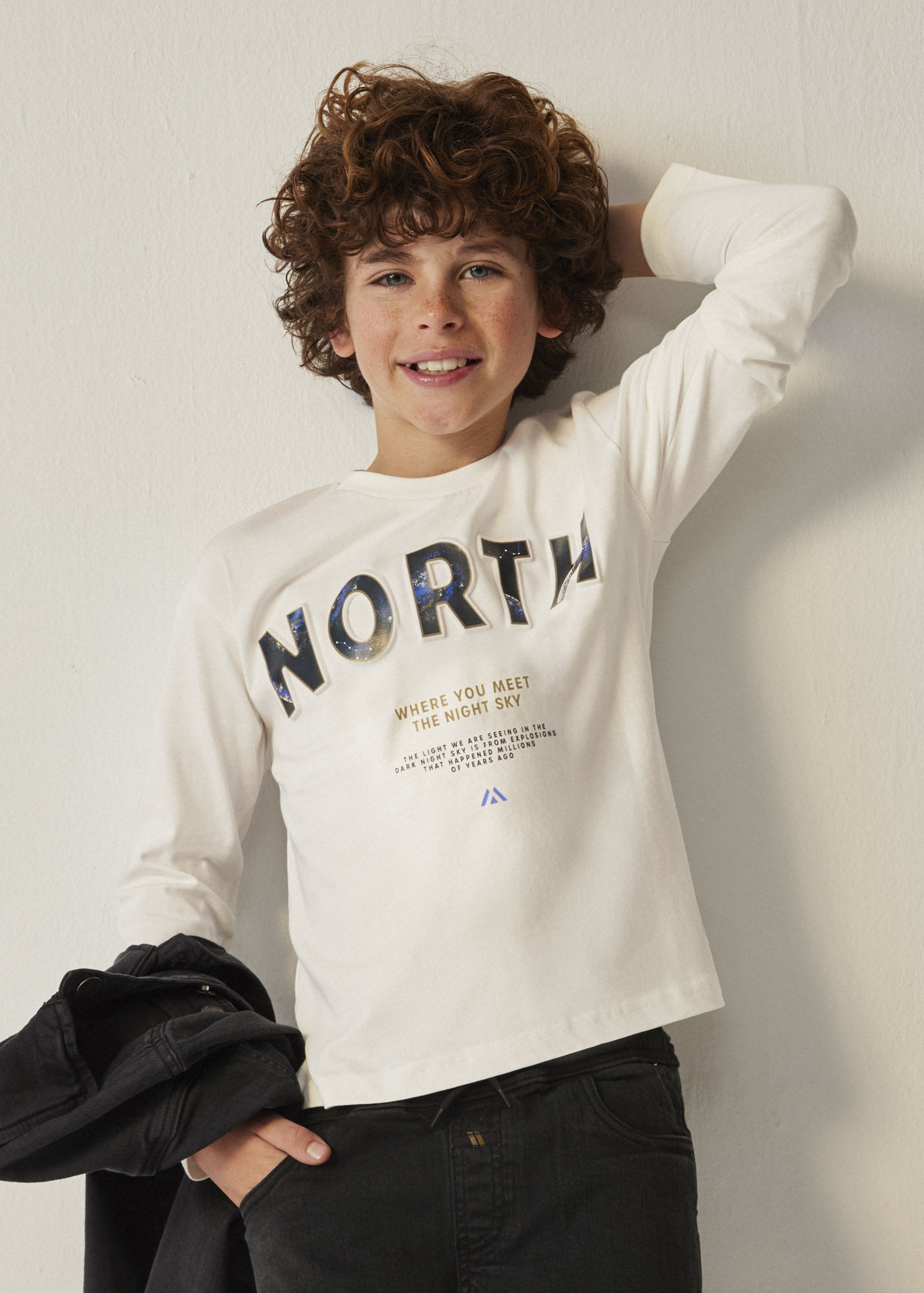 Shirt Motivdruck BCI Baumwolle Teenager Jungen
