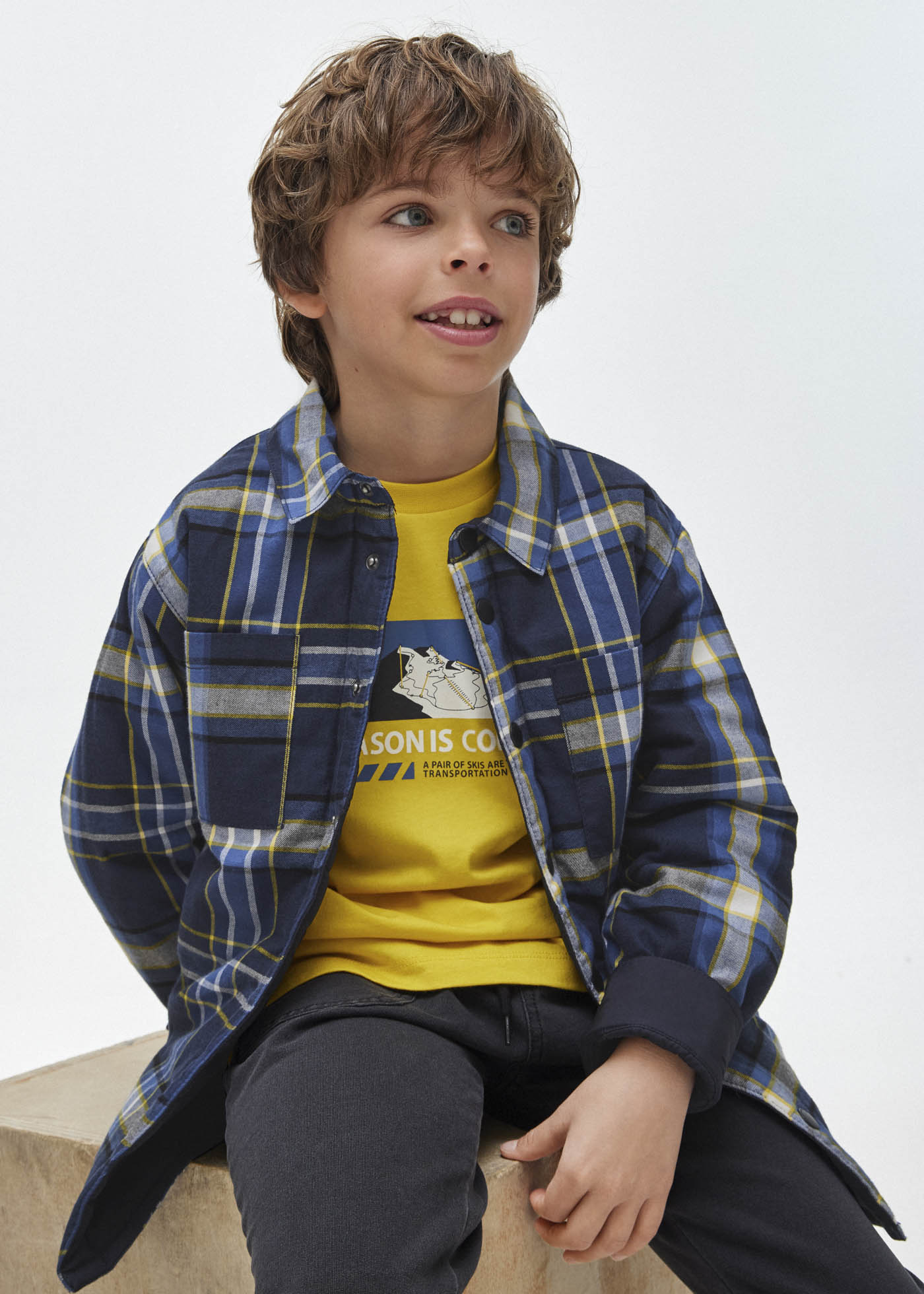 Reversible lightweight jacket Better Cotton boy | Mayoral ®