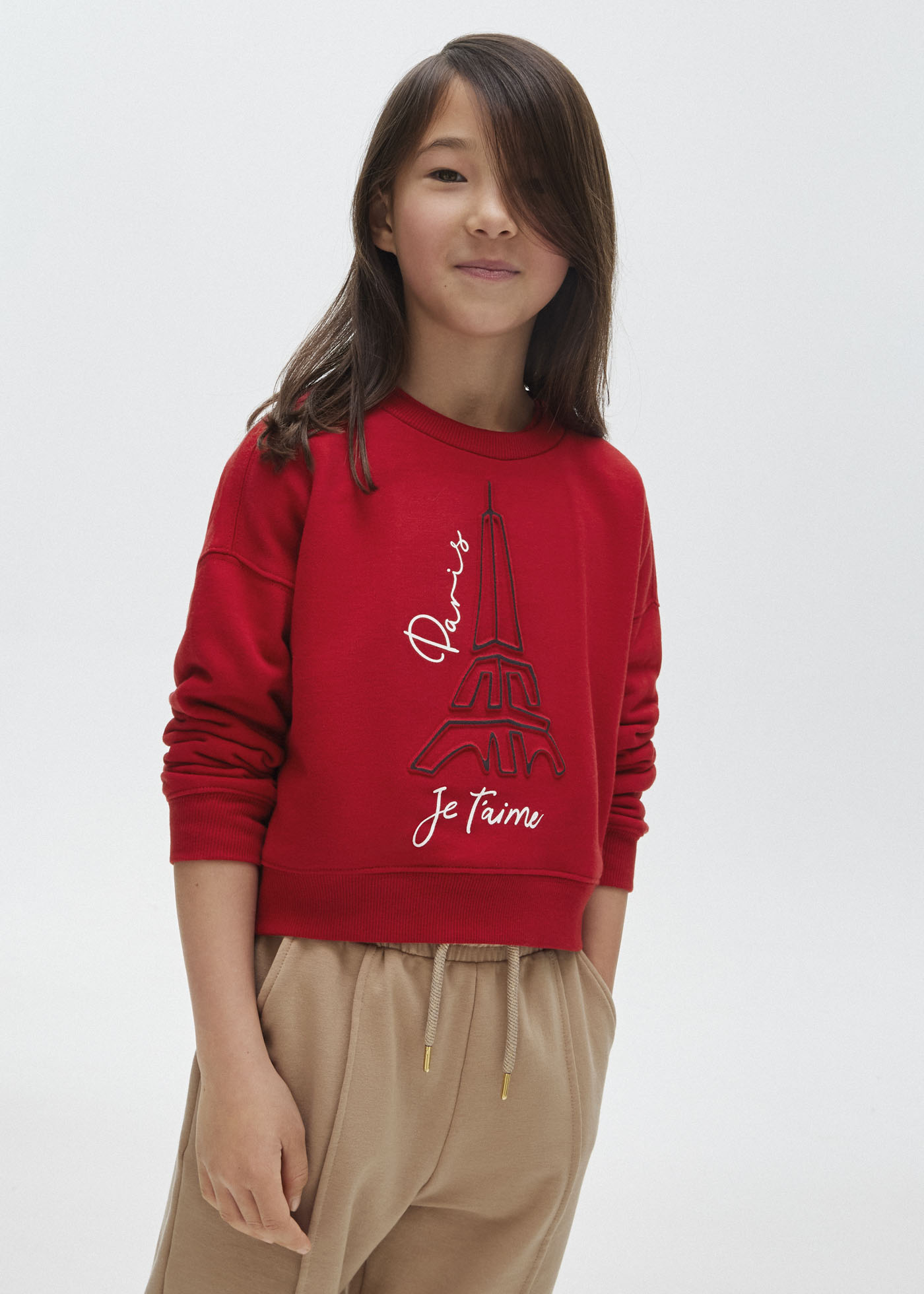 Red sweatshirt for online girls