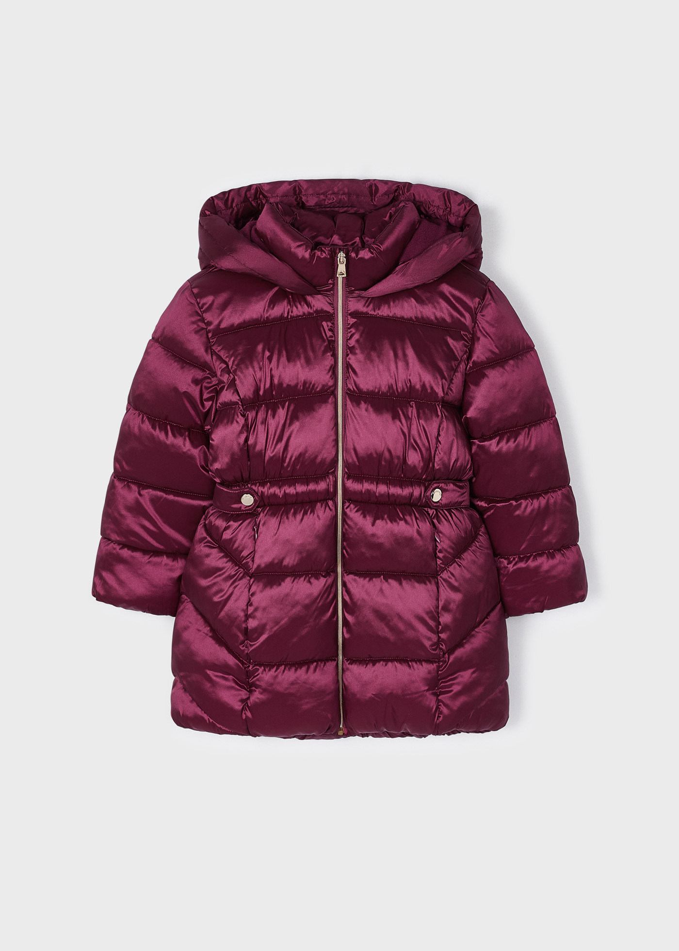 Girl quilted jacket recycled fibres