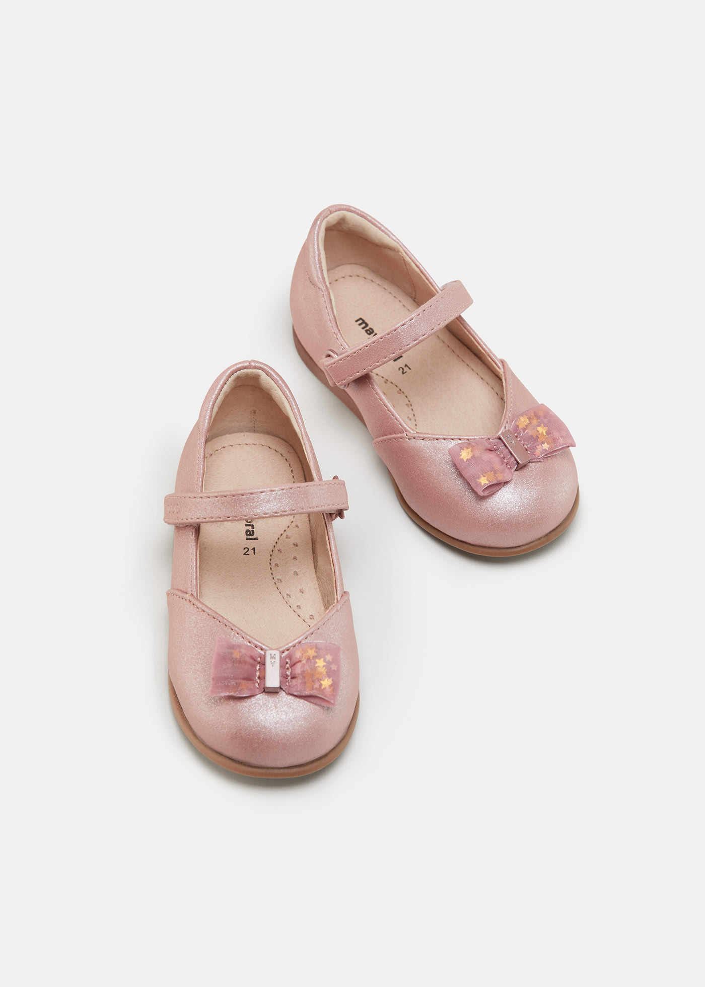 Bow mary janes sustainable leather baby
