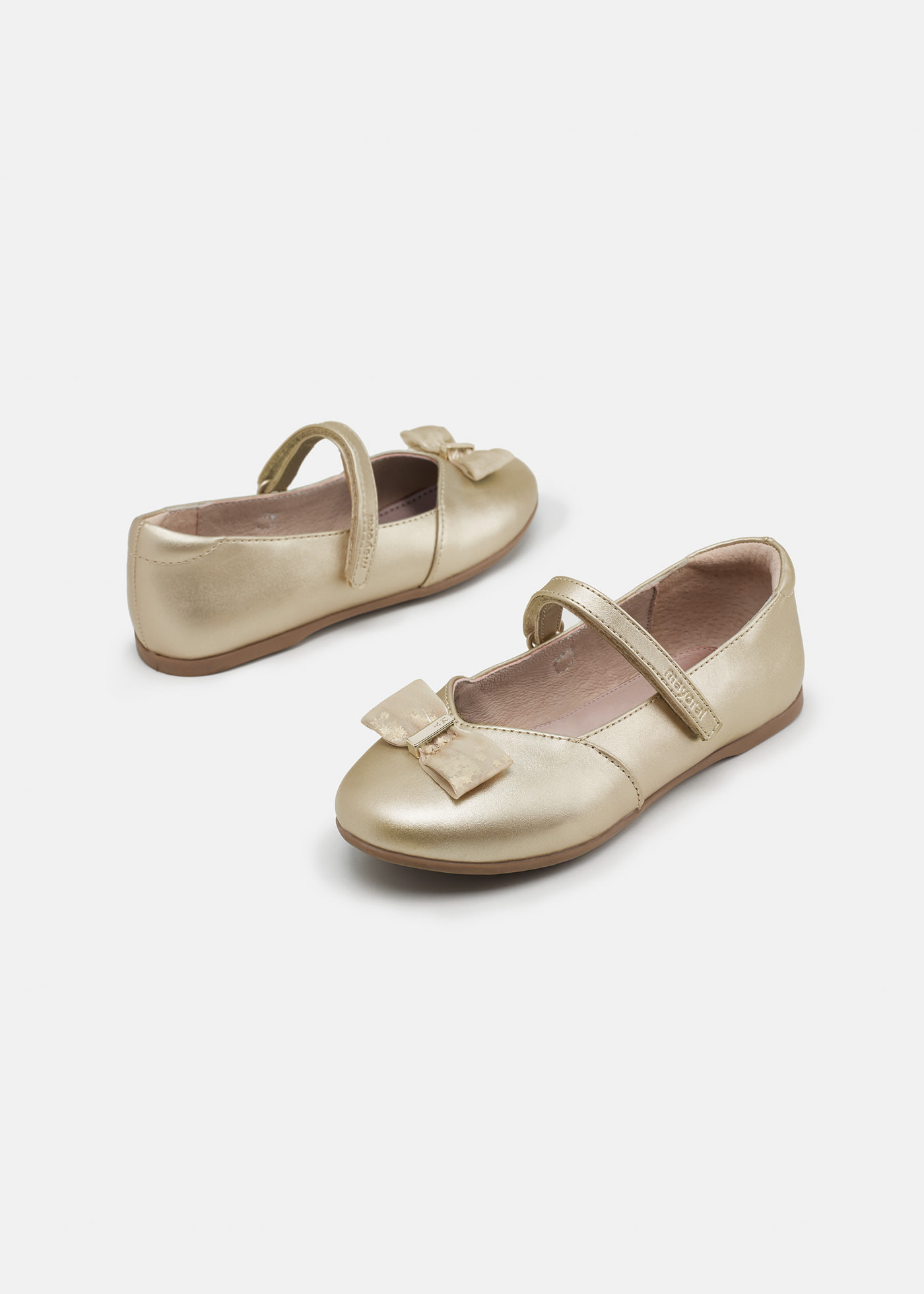 Bow mary janes sustainable leather girl