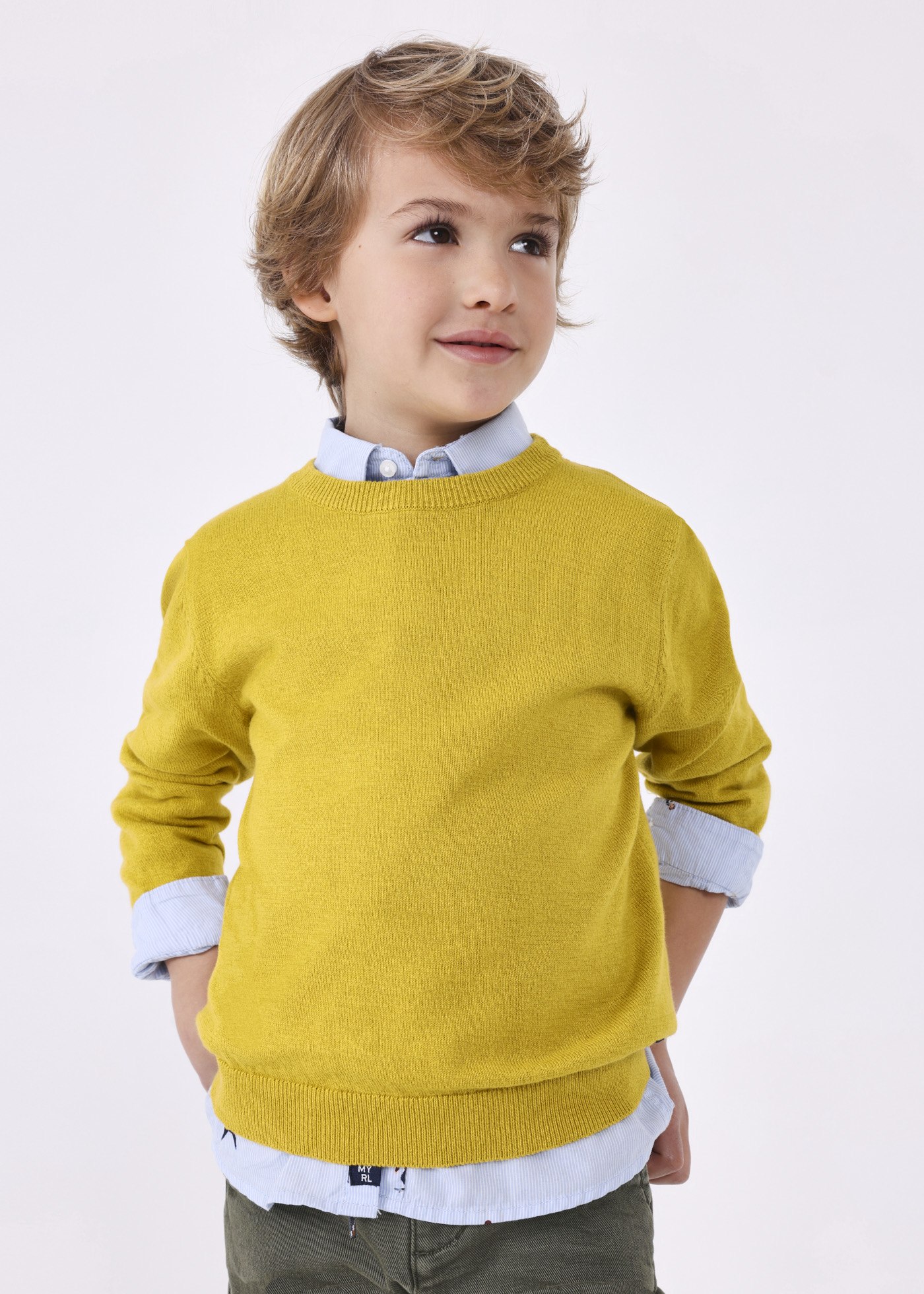 Boys yellow shop jumper