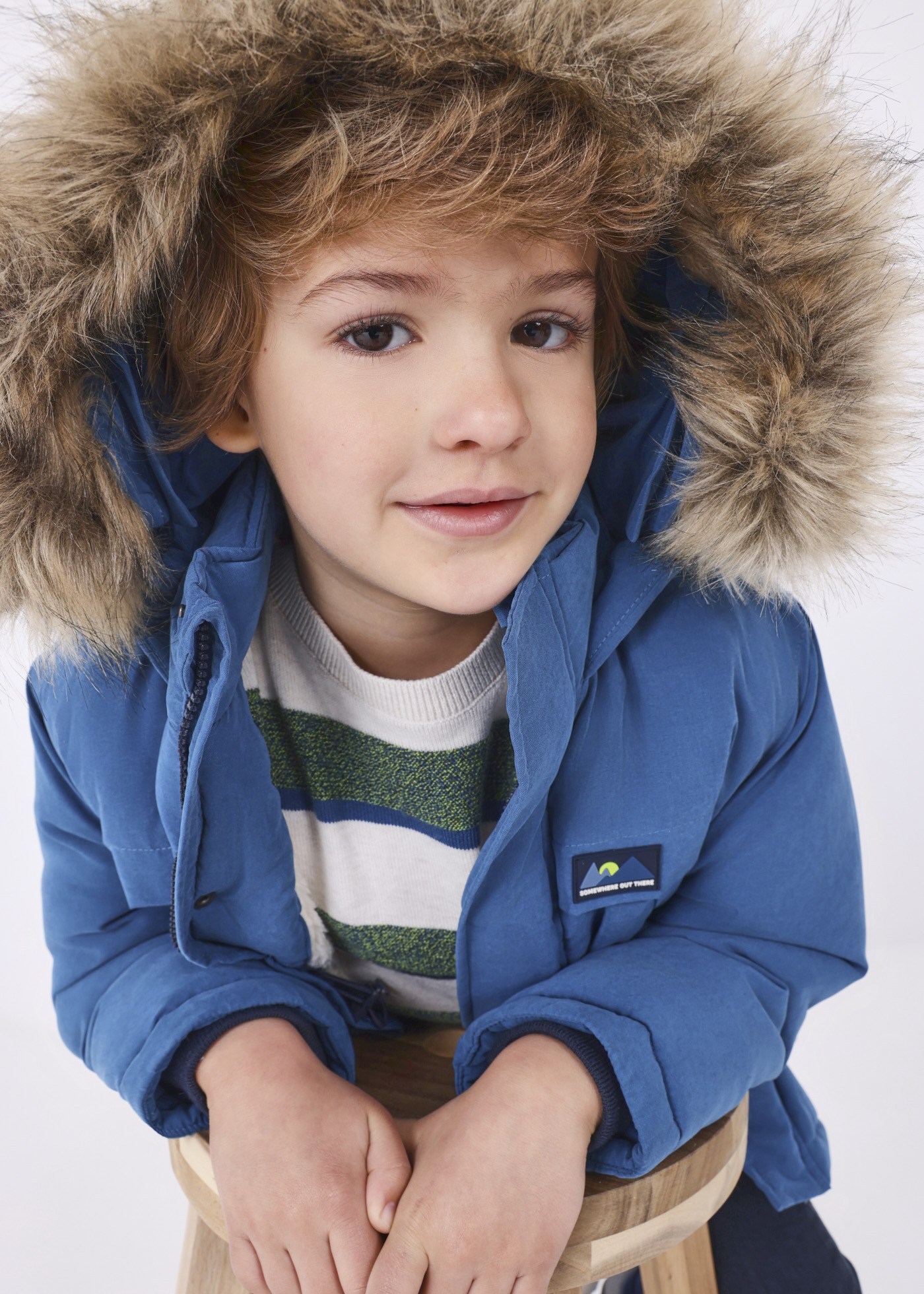 Sherpa lined winter parka boy Mayoral